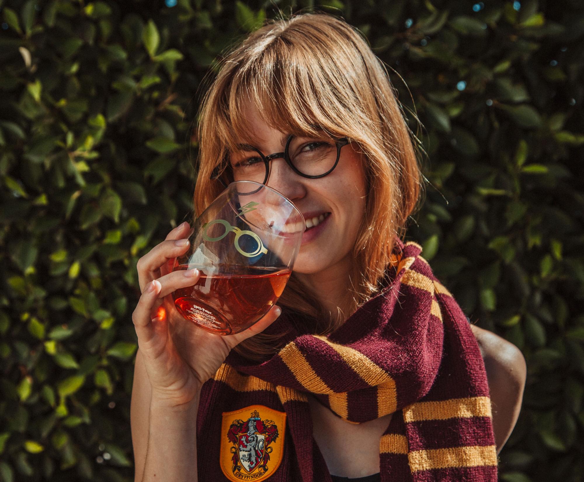 Enchanting Harry Potter Stemless Wine Glasses Set of 4 - 20 Oz Each