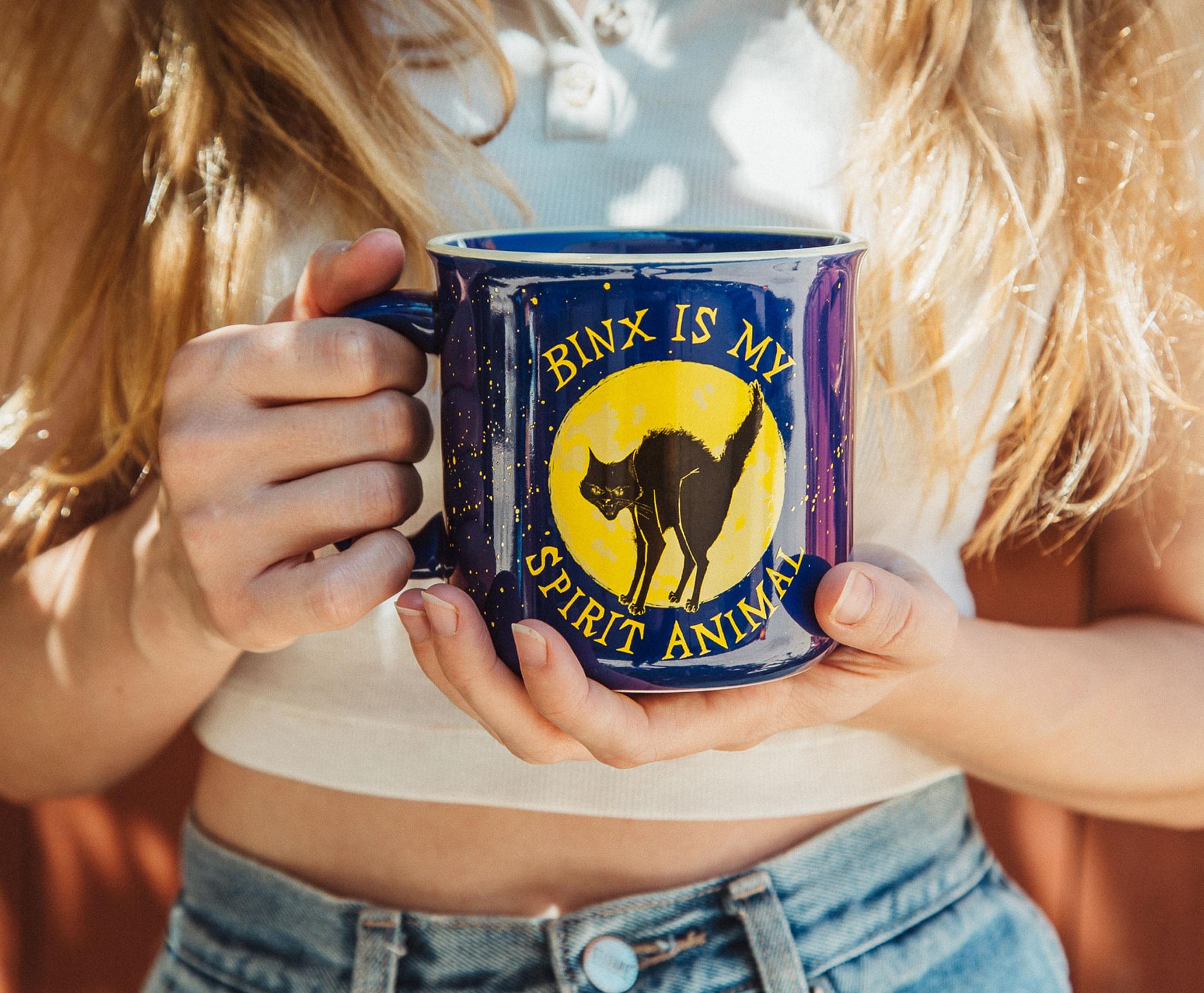 Disney Hocus Pocus Binx-Inspired Ceramic Camper Mug - 20 Ounces