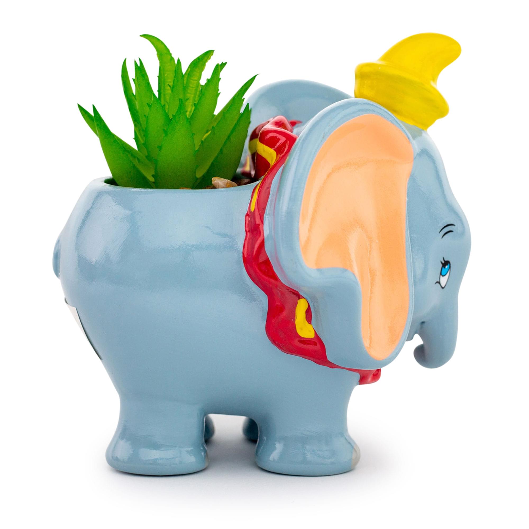 Enchanting Disney Dumbo 4-Inch Mini Planter with Artificial Succulent