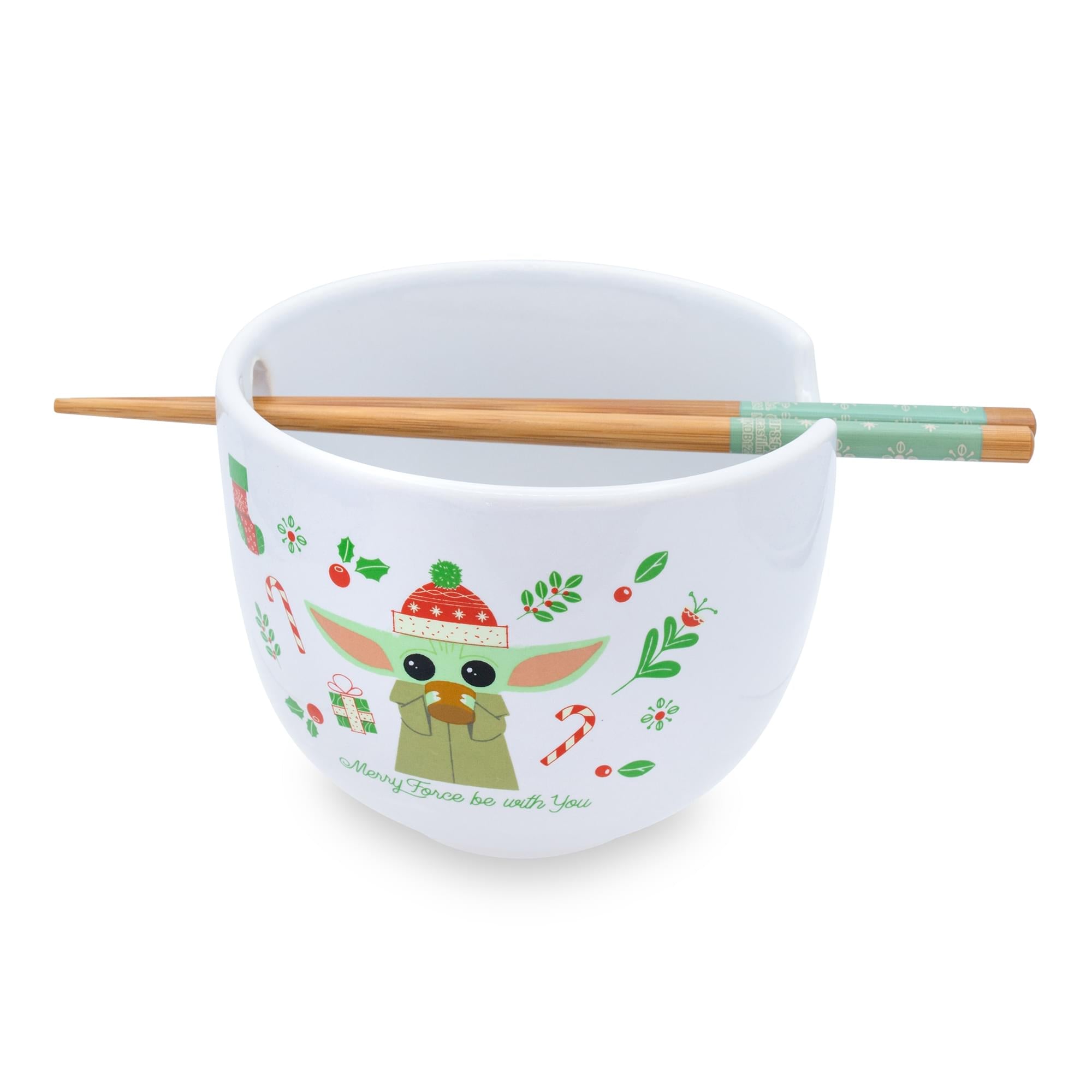 The Mandalorian Grogu Holiday Ramen Bowl & Chopstick Set