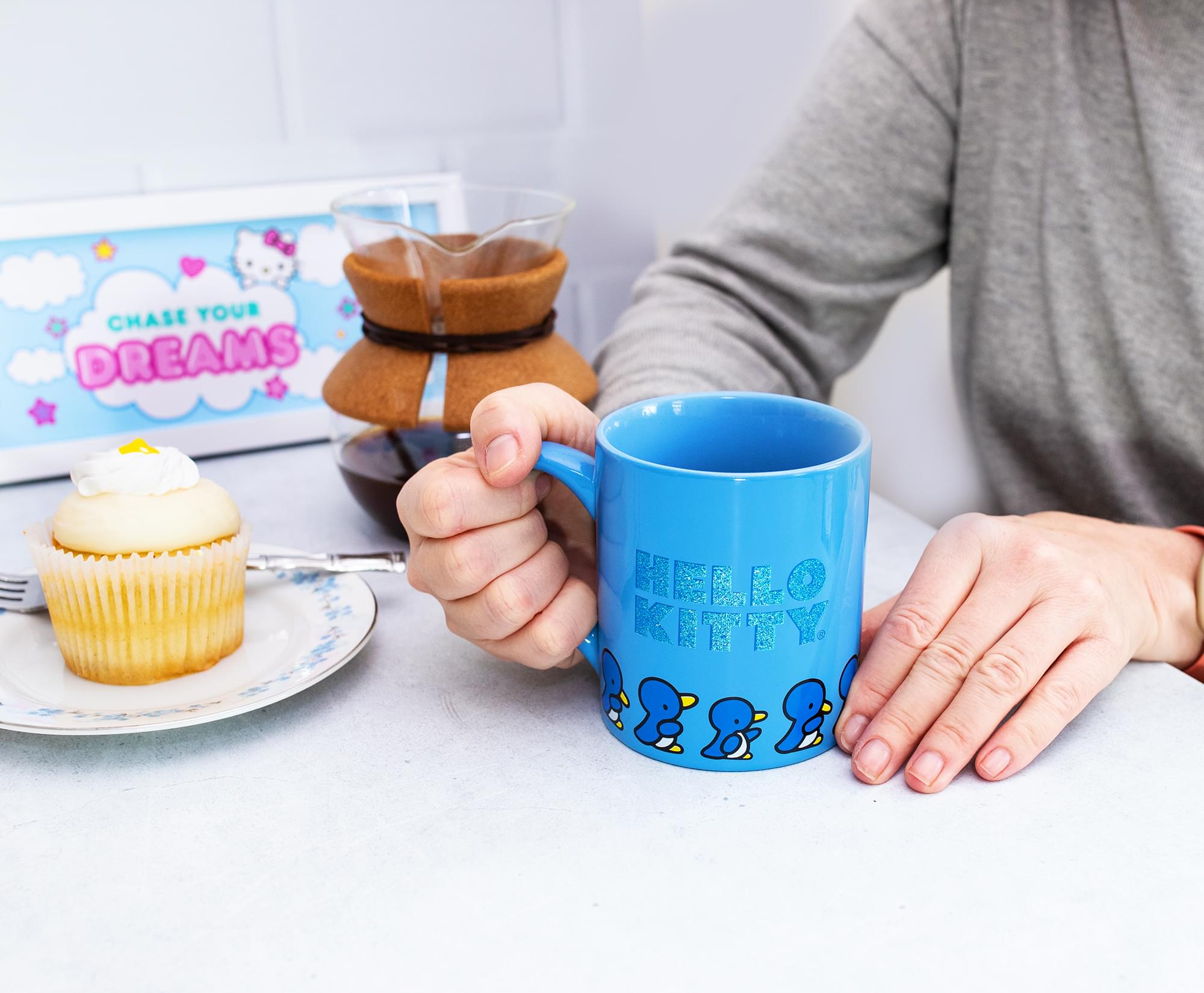 Sanrio Hello Kitty Blue Sparkles 14-Ounce Ceramic Mug