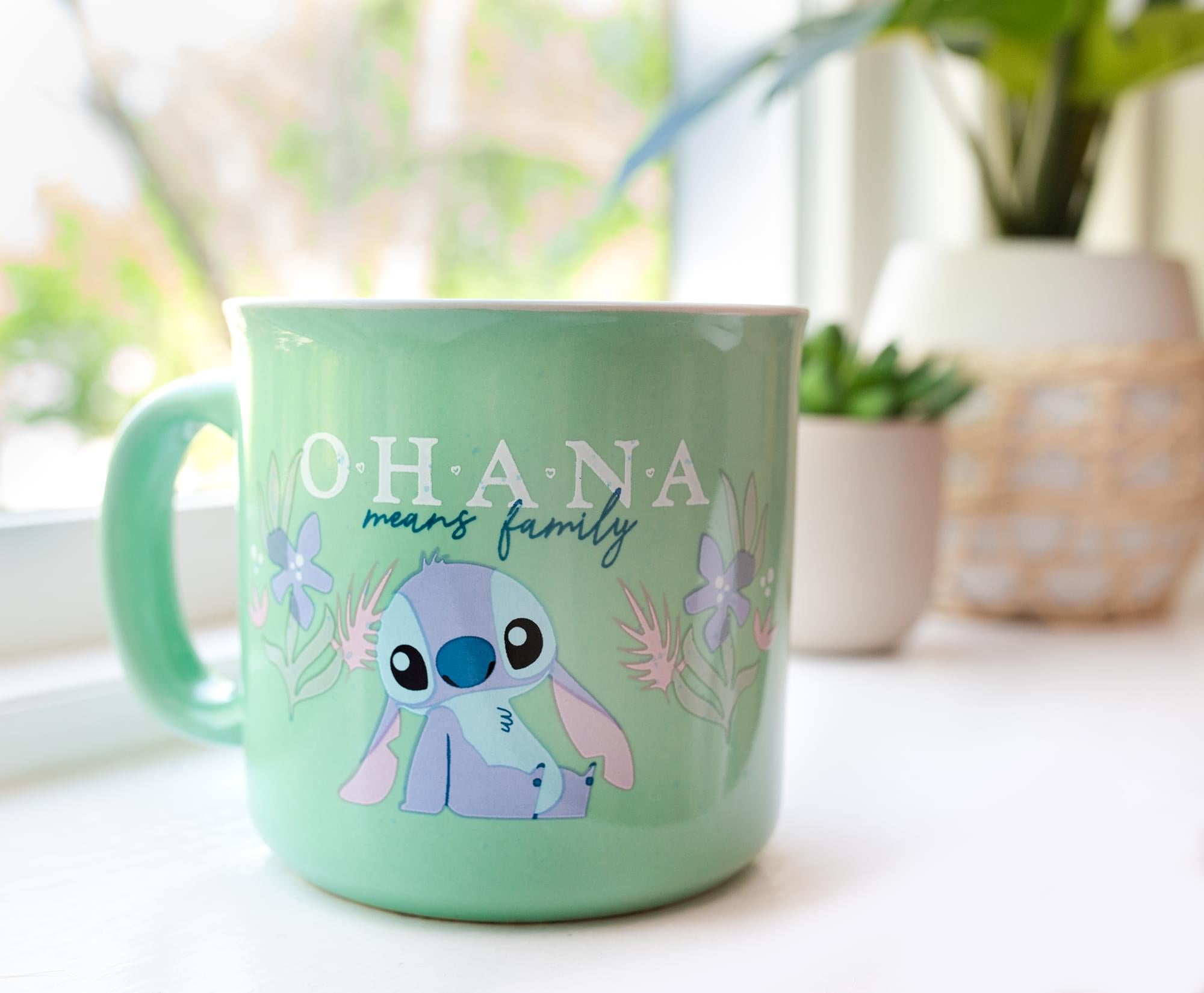 Disney Lilo & Stitch Ohana Means Family 20 - Ounce Ceramic Camper Mug - A Magical Sip