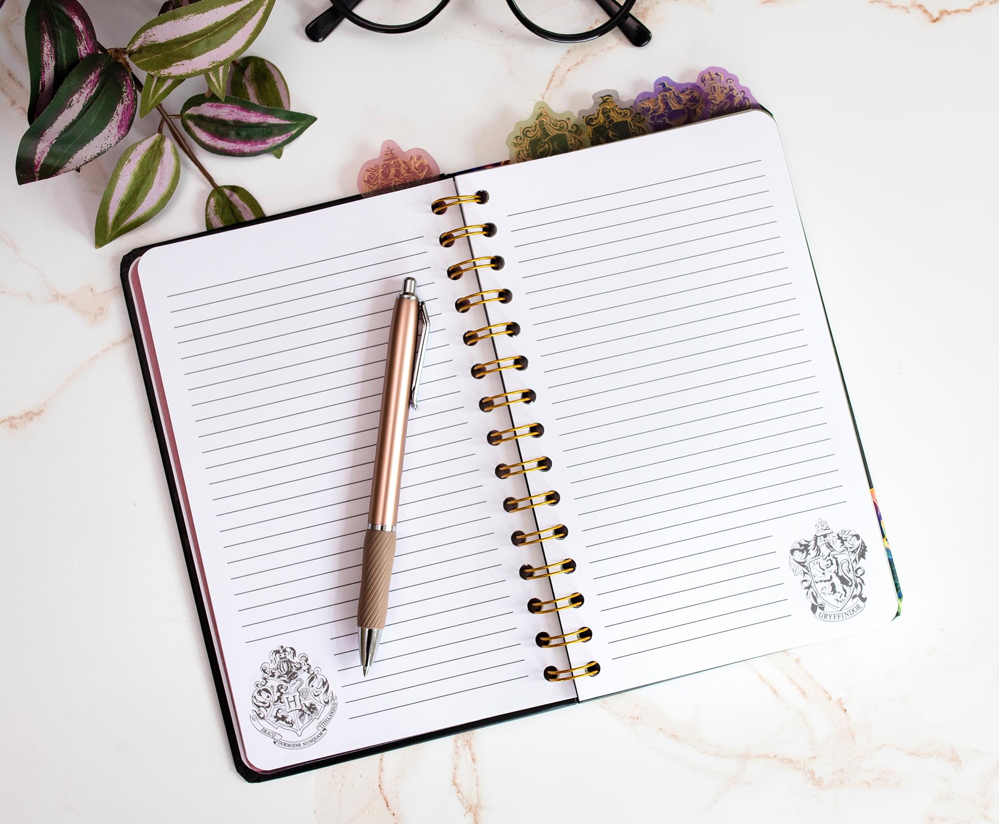 Harry Potter Hogwarts Crests 5-Tab Spiral Notebook - Your Wizarding World Companion