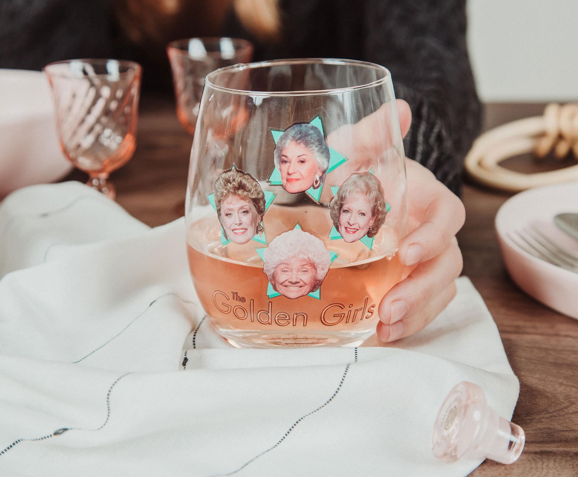 Cheers to Your Favorite Gals! The Golden Girls Stemless Wine Glass