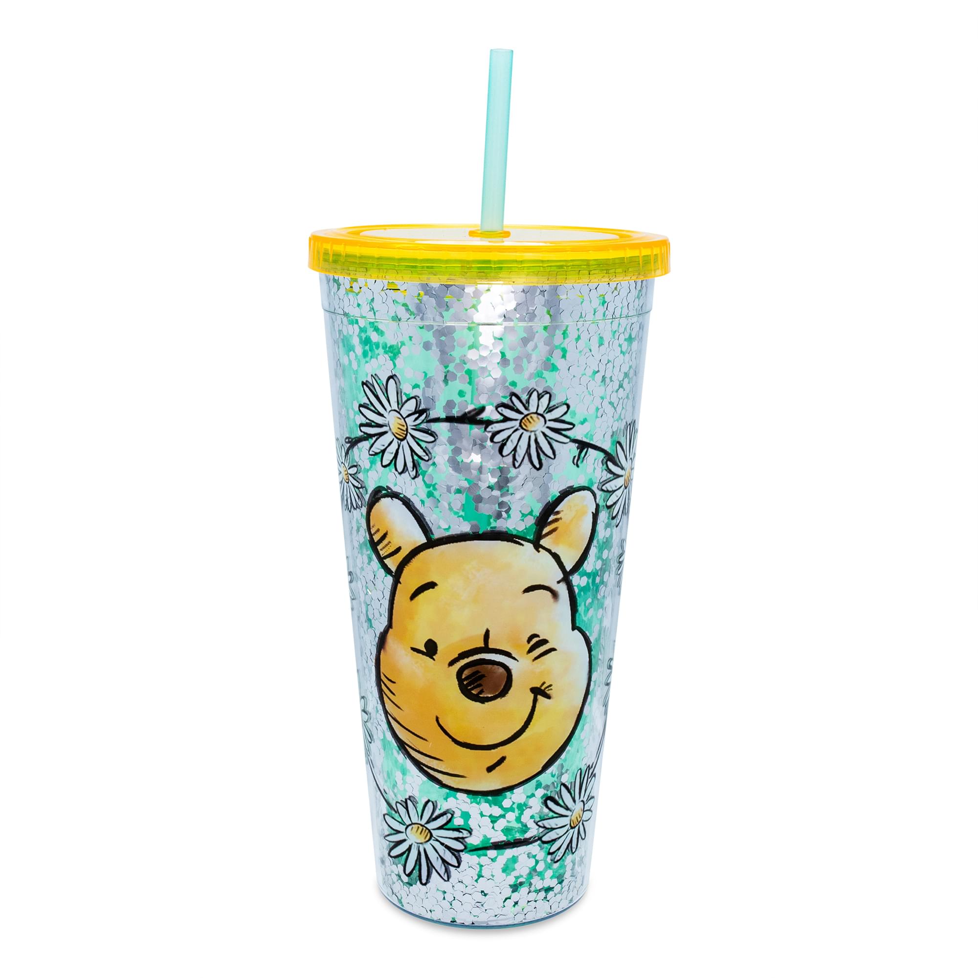 Disney Winnie the Pooh 32 - Ounce Confetti Carnival Cup with Lid and Straw