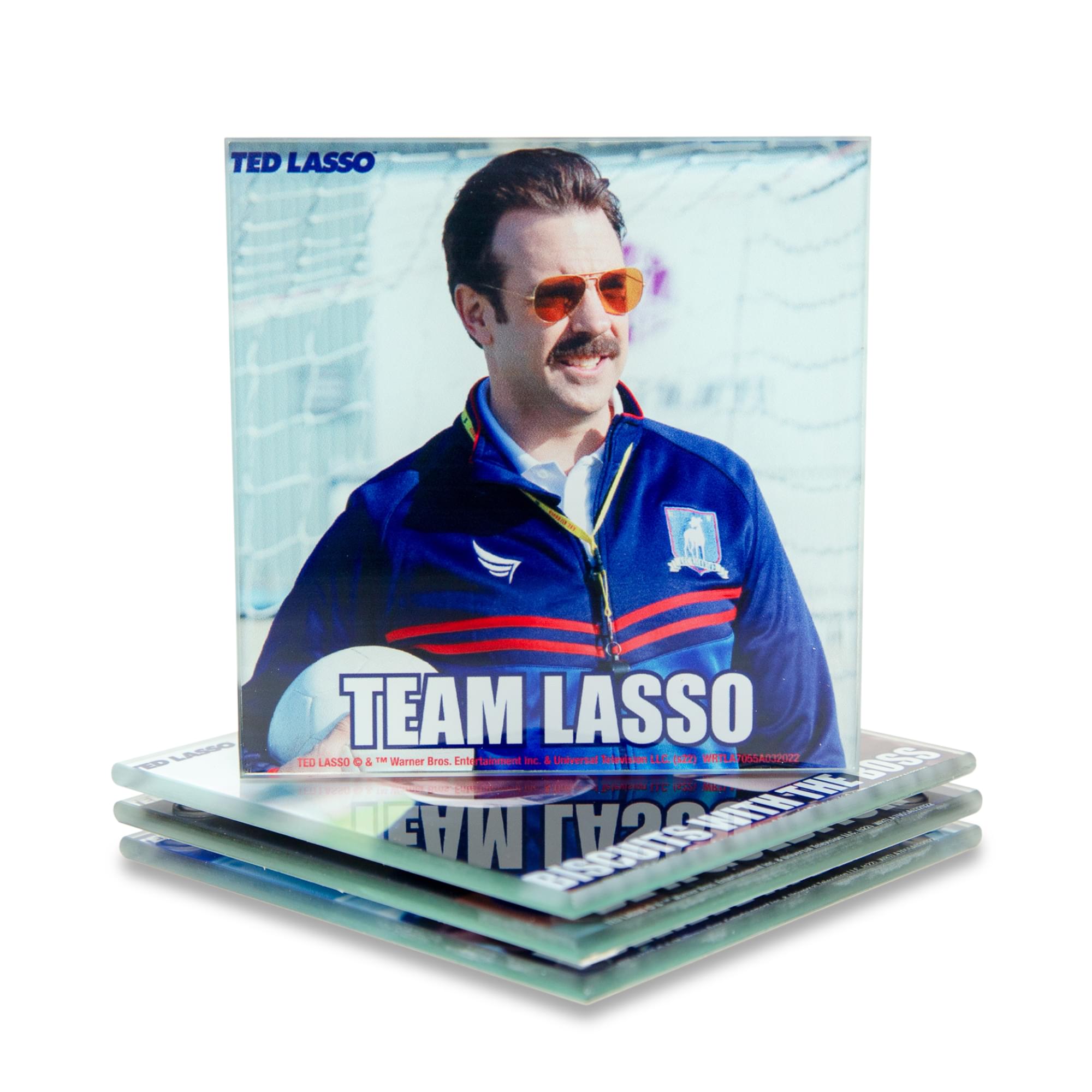 Inspirational Ted Lasso Quotes Glass Coasters - Set of 4