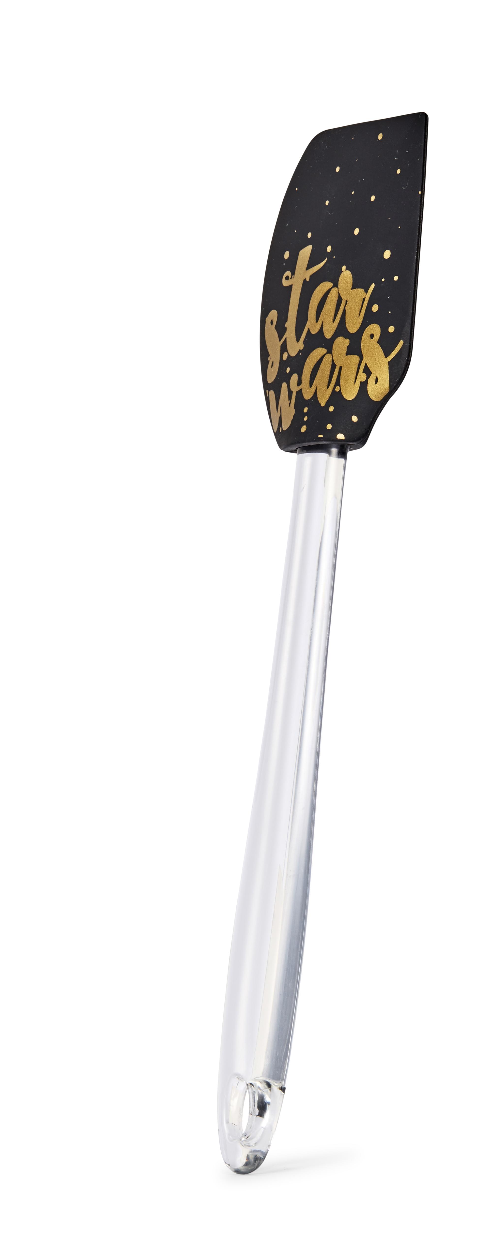 Star Wars 11" Silicone Spatula - Black/Gold Text 'Star Wars' - Unleash Your Jedi Cooking Skills