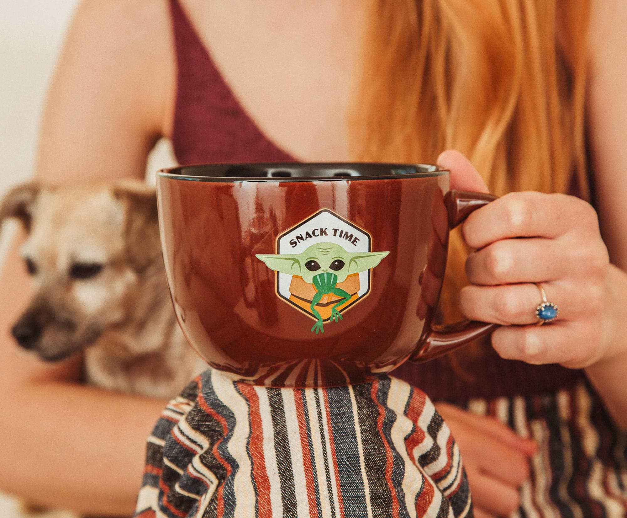 Star Wars: The Mandalorian Grogu Snack Time 24-Ounce Ceramic Soup Mug