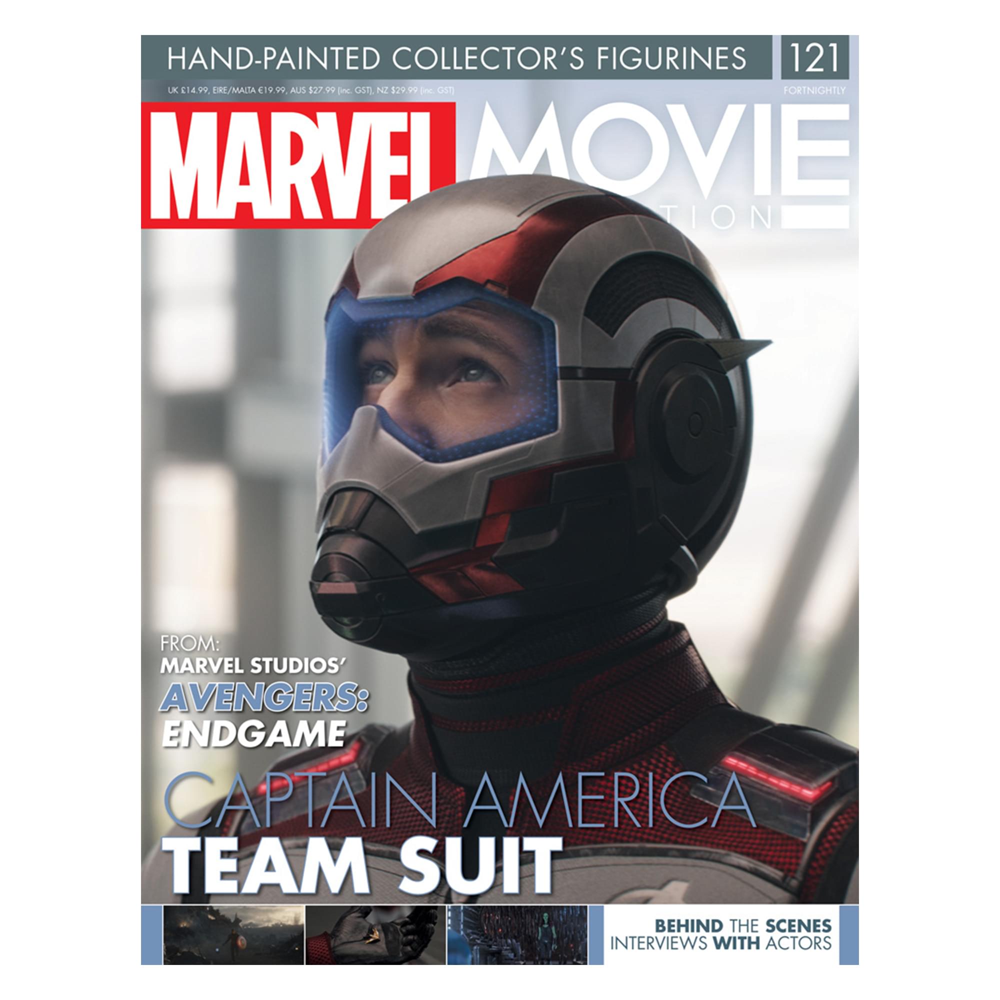 Unmissable Eaglemoss Marvel Movie Collection Magazine Issue #121 - Captain America Team Suit