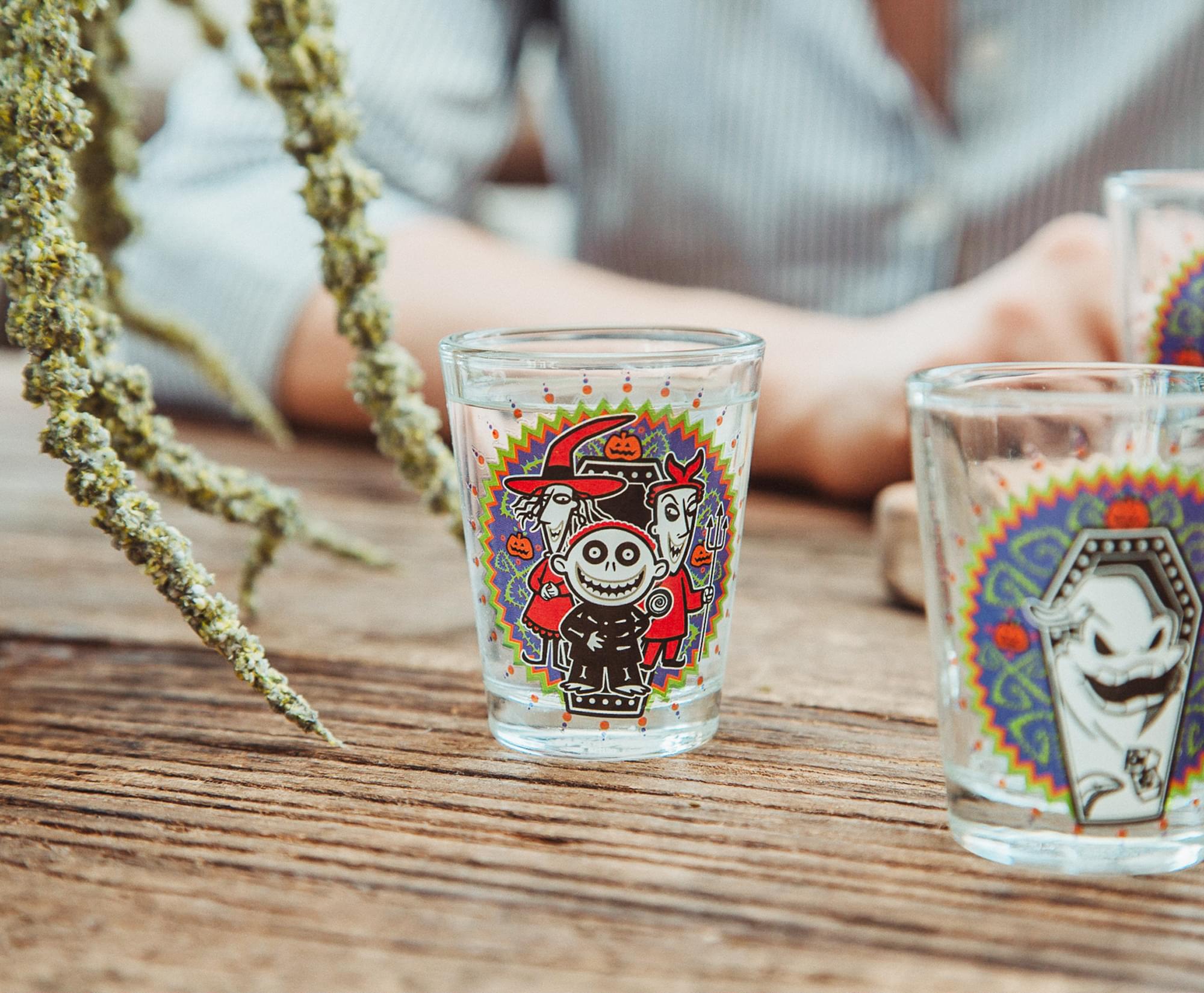 Disney's Nightmare Before Christmas Day of the Dead Mini Shot Glasses - Set of 4: Sip in Style and Celebrate!