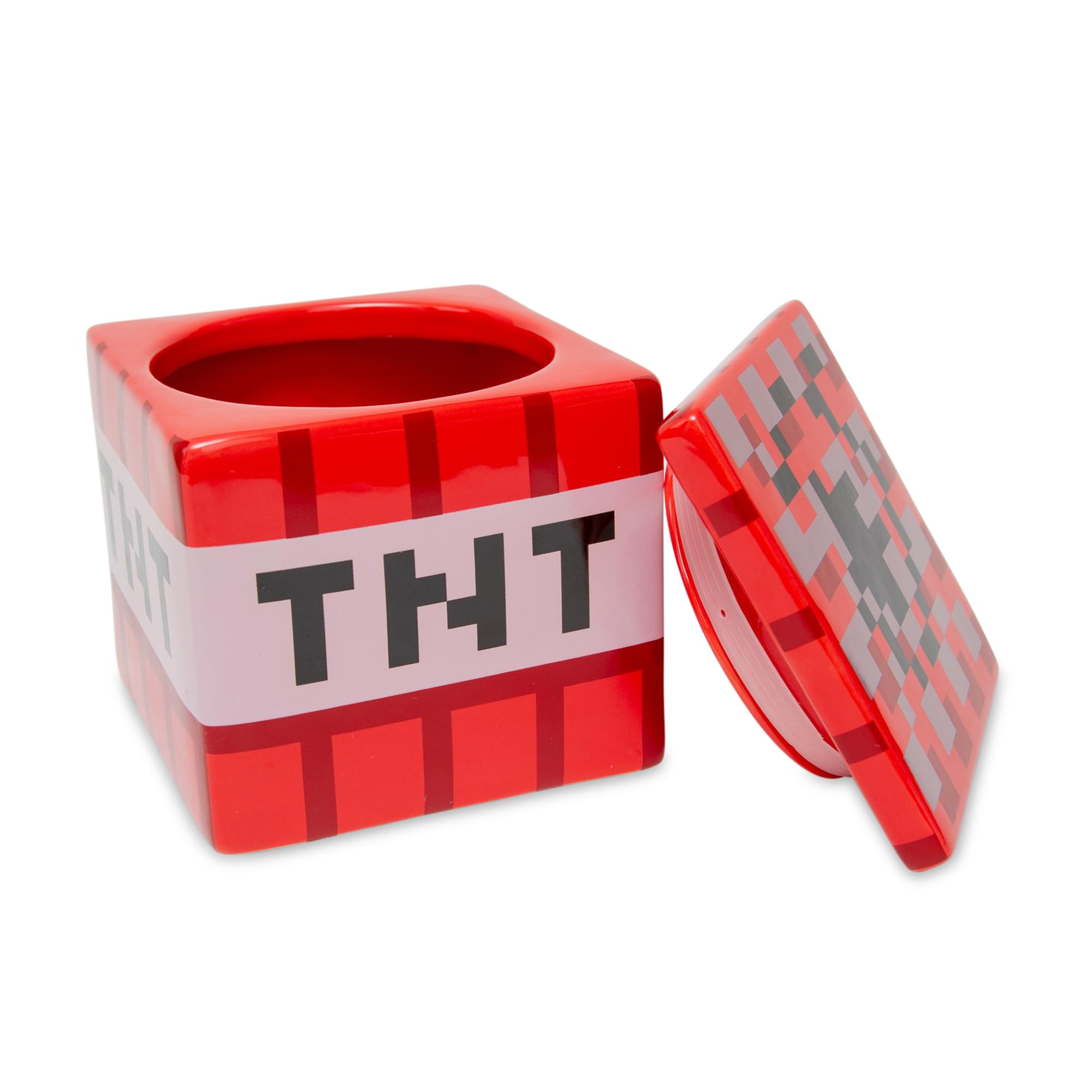 Epic Minecraft TNT Block Ceramic Cookie Jar - 6 Inches Tall