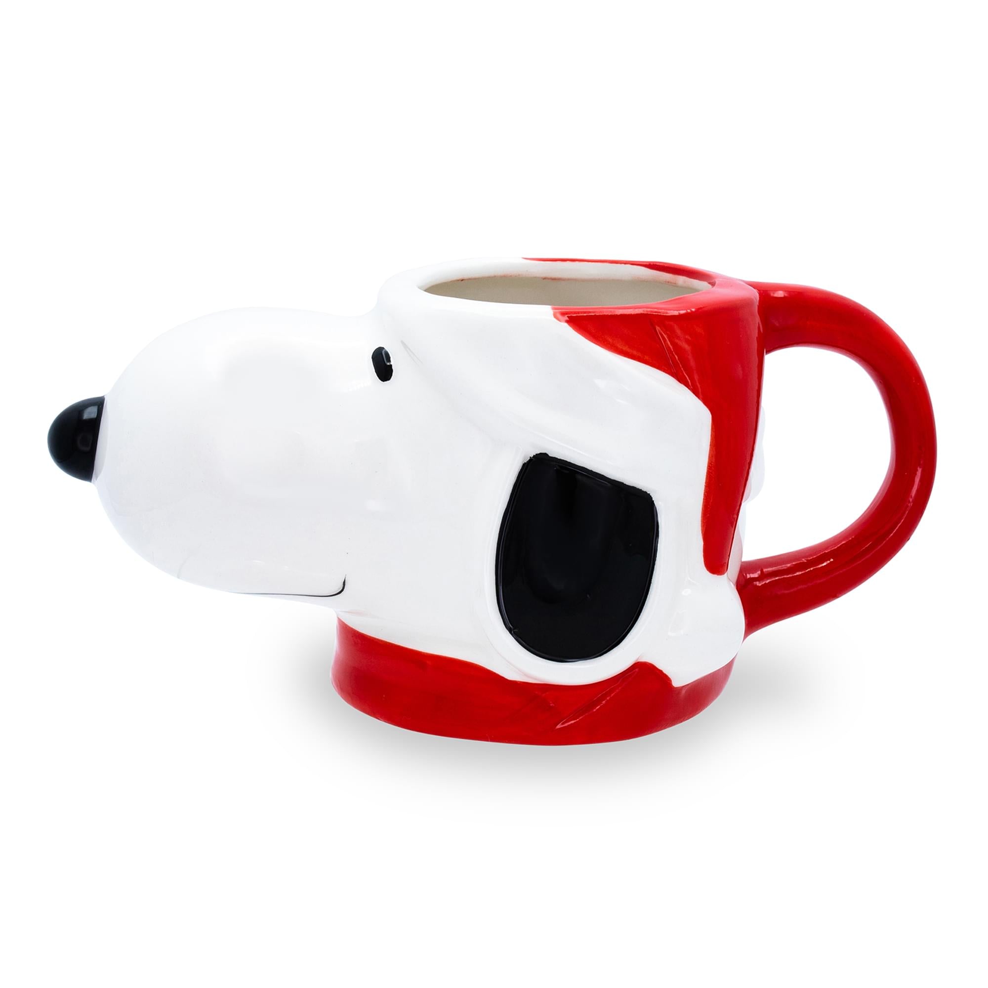 Peanuts Snoopy Christmas Ceramic Mug - 20 Ounce Festive 3D Sculpted