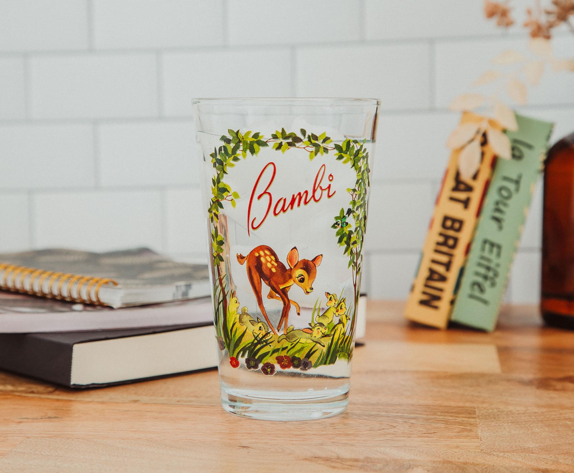 Enchanting Disney Bambi Storybook Pint Glass - 16 Oz