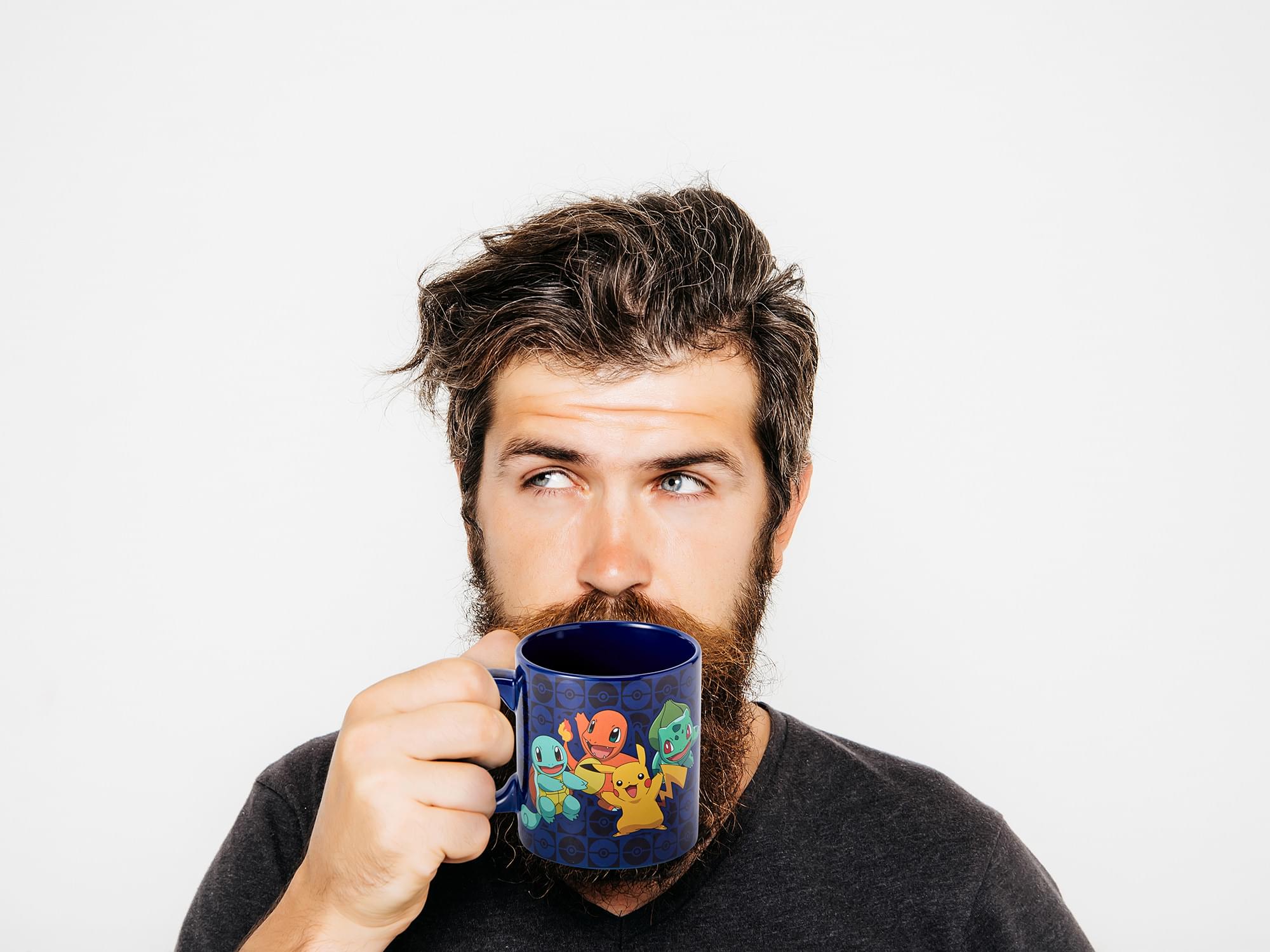 Original Generation One Pokémon Starters Coffee Mug with Pikachu
