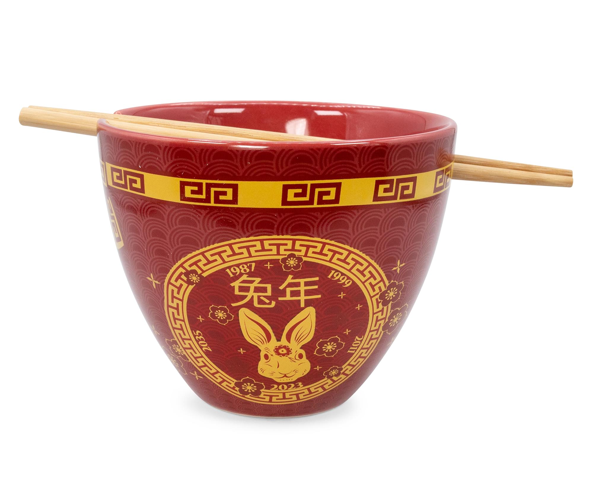 Lucky Rabbit Chinese Zodiac Ramen Bowl & Chopstick Set