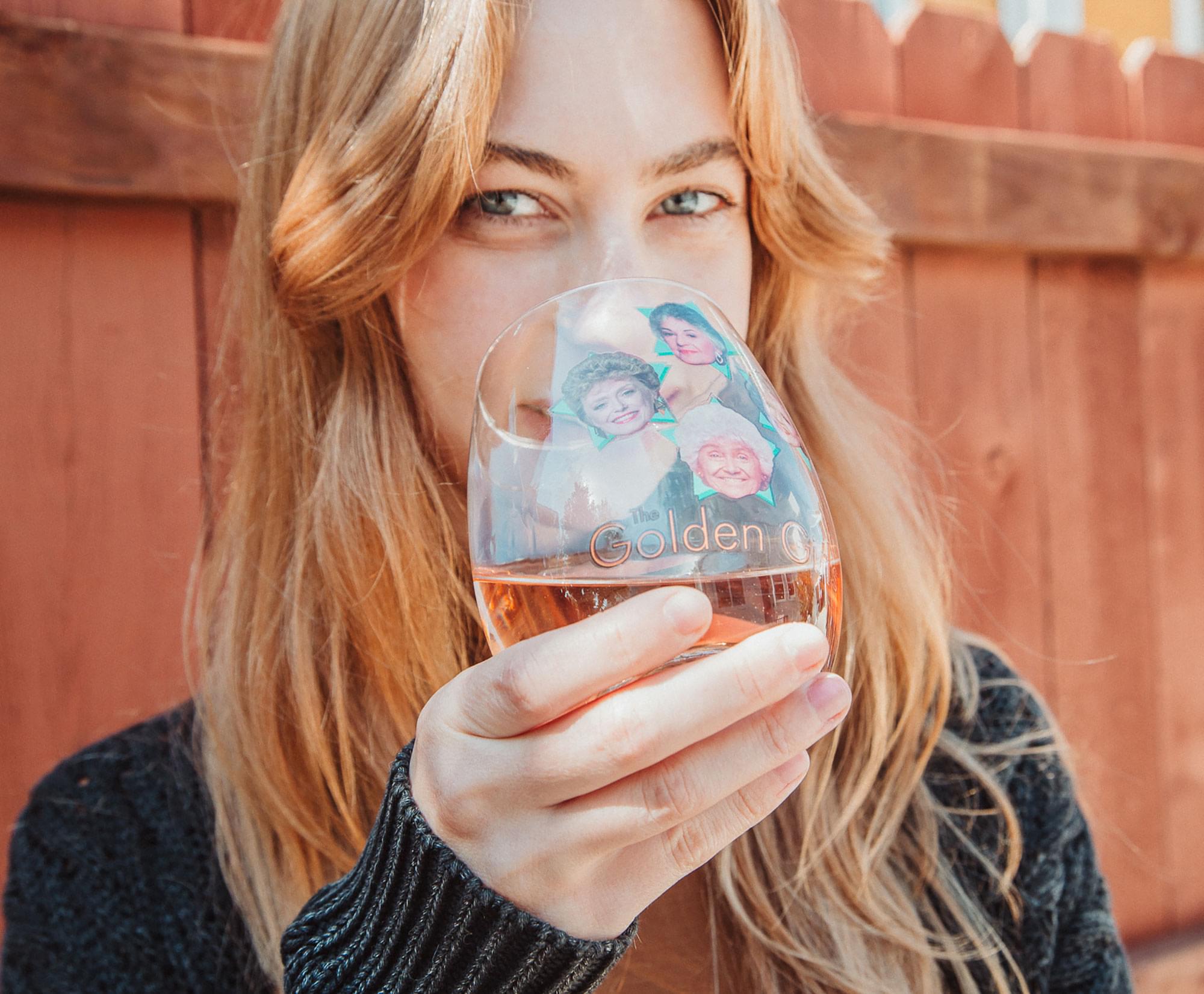 Cheers to Your Favorite Gals! The Golden Girls Stemless Wine Glass