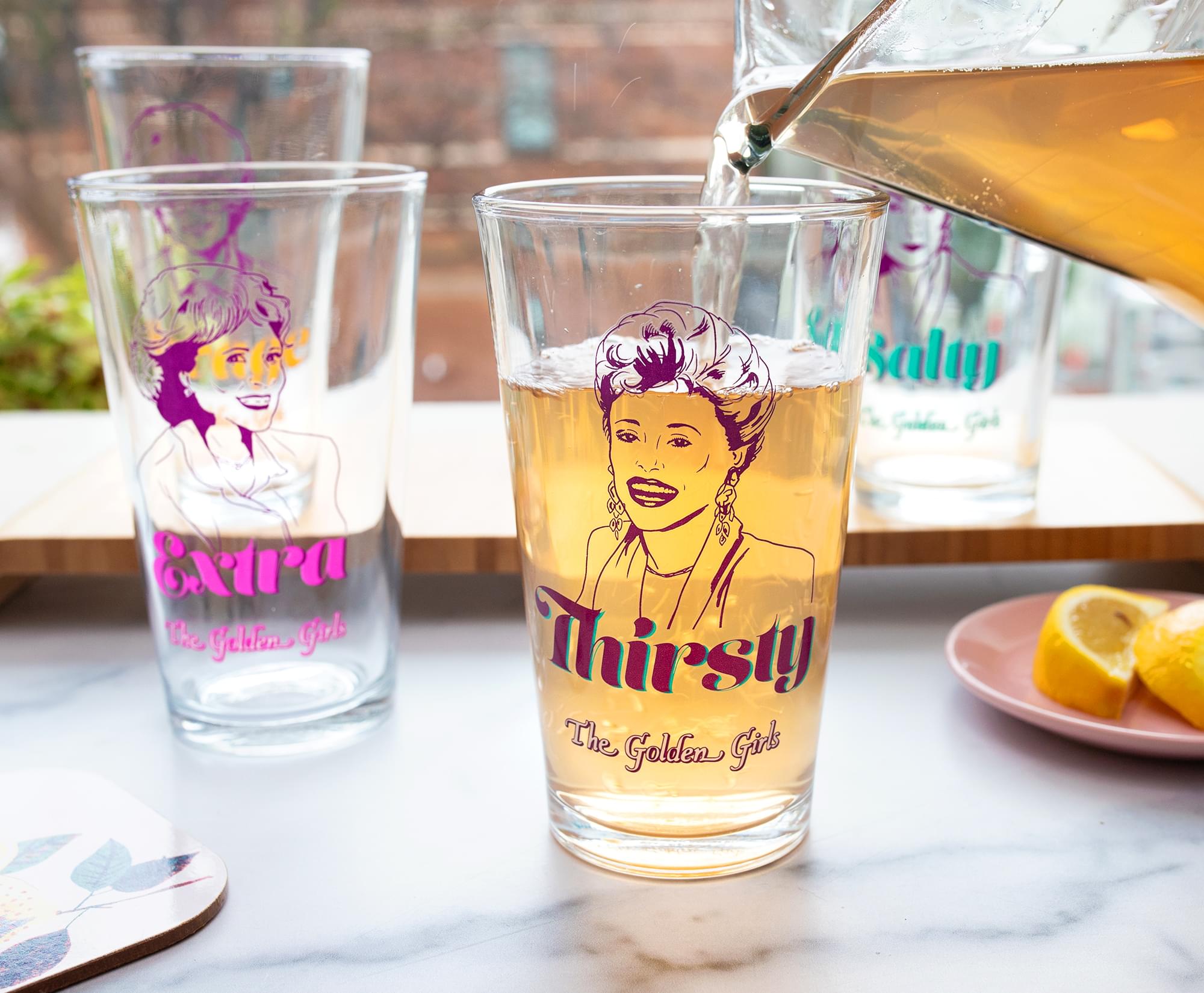 Cheers to The Golden Girls! 16 - Ounce Pint Glasses Set of 4