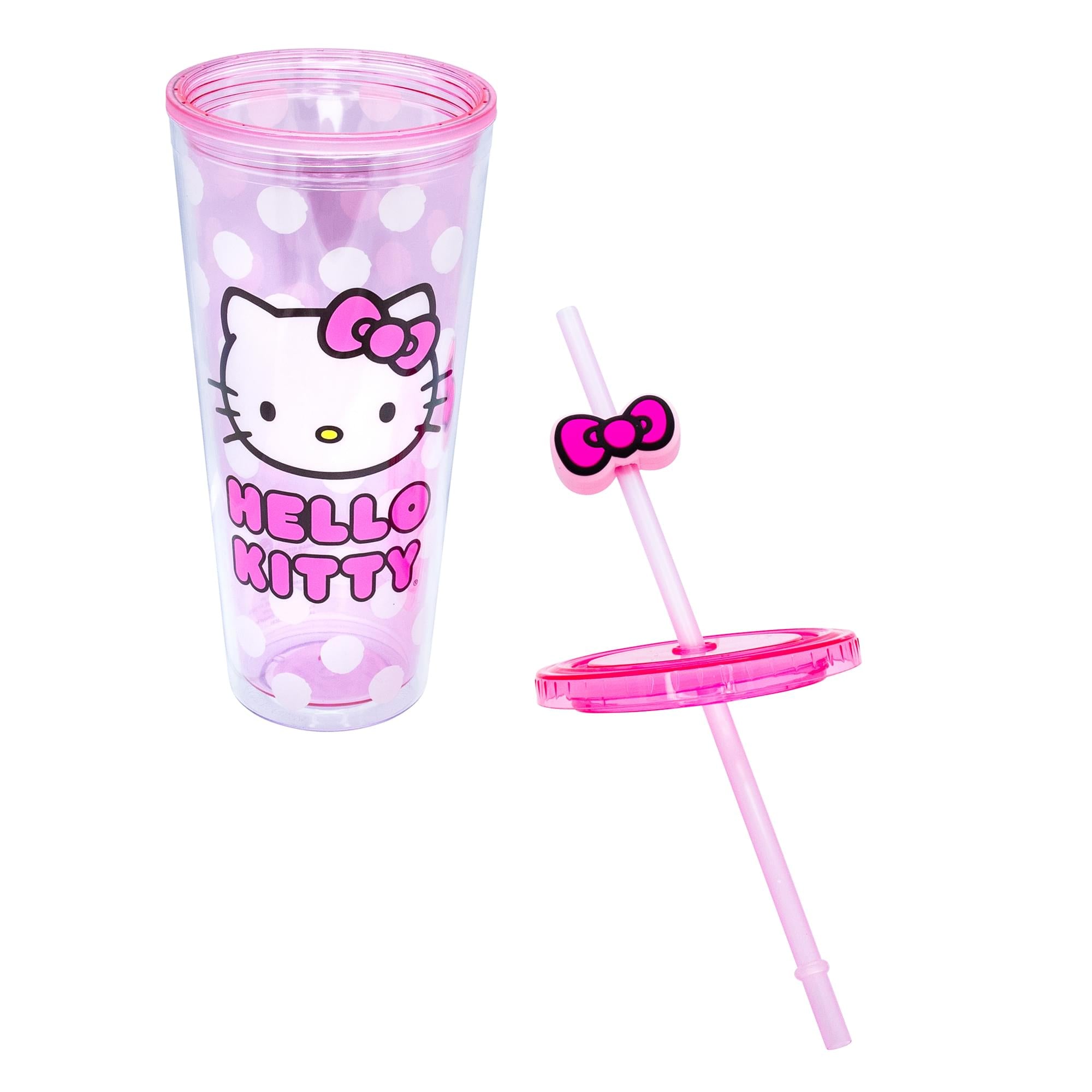 Sanrio Hello Kitty Carnival Cup with Lid and Topper Straw - 24 Ounce Delight