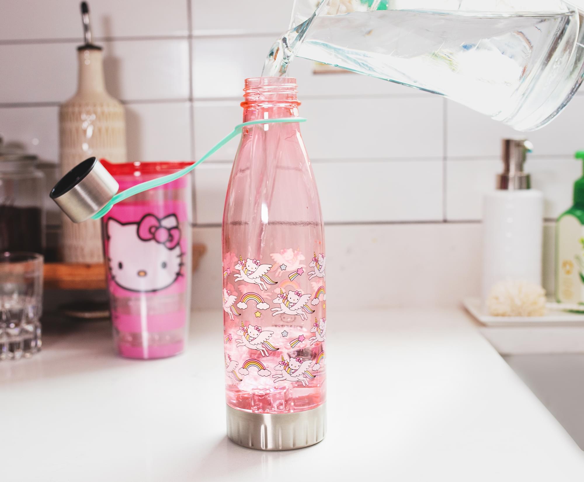 Sanrio Hello Kitty Unicorn Rainbow Fantasy Water Bottle