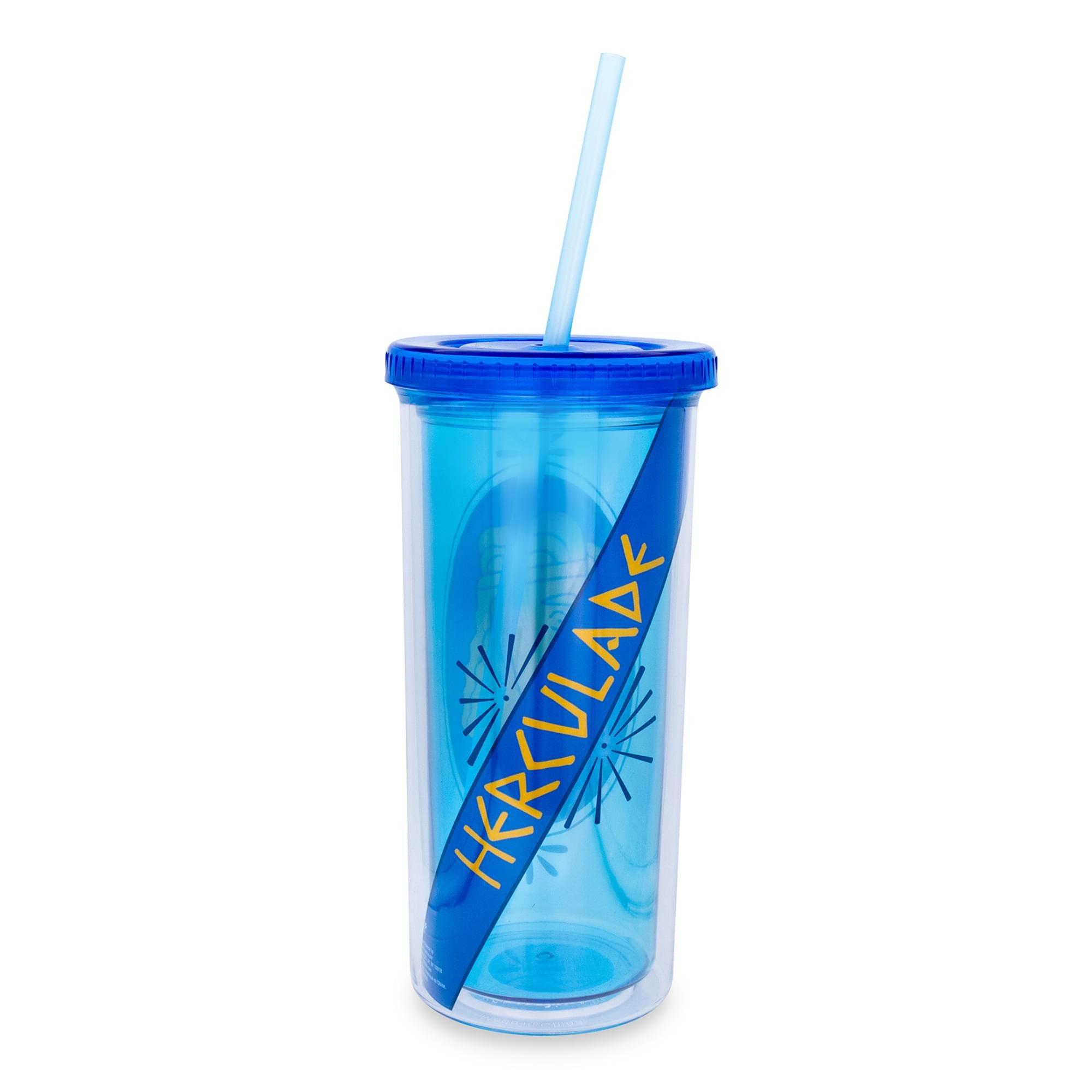 Disney Hercules 20-Ounce Double-Walled Tumbler with Lid and Straw