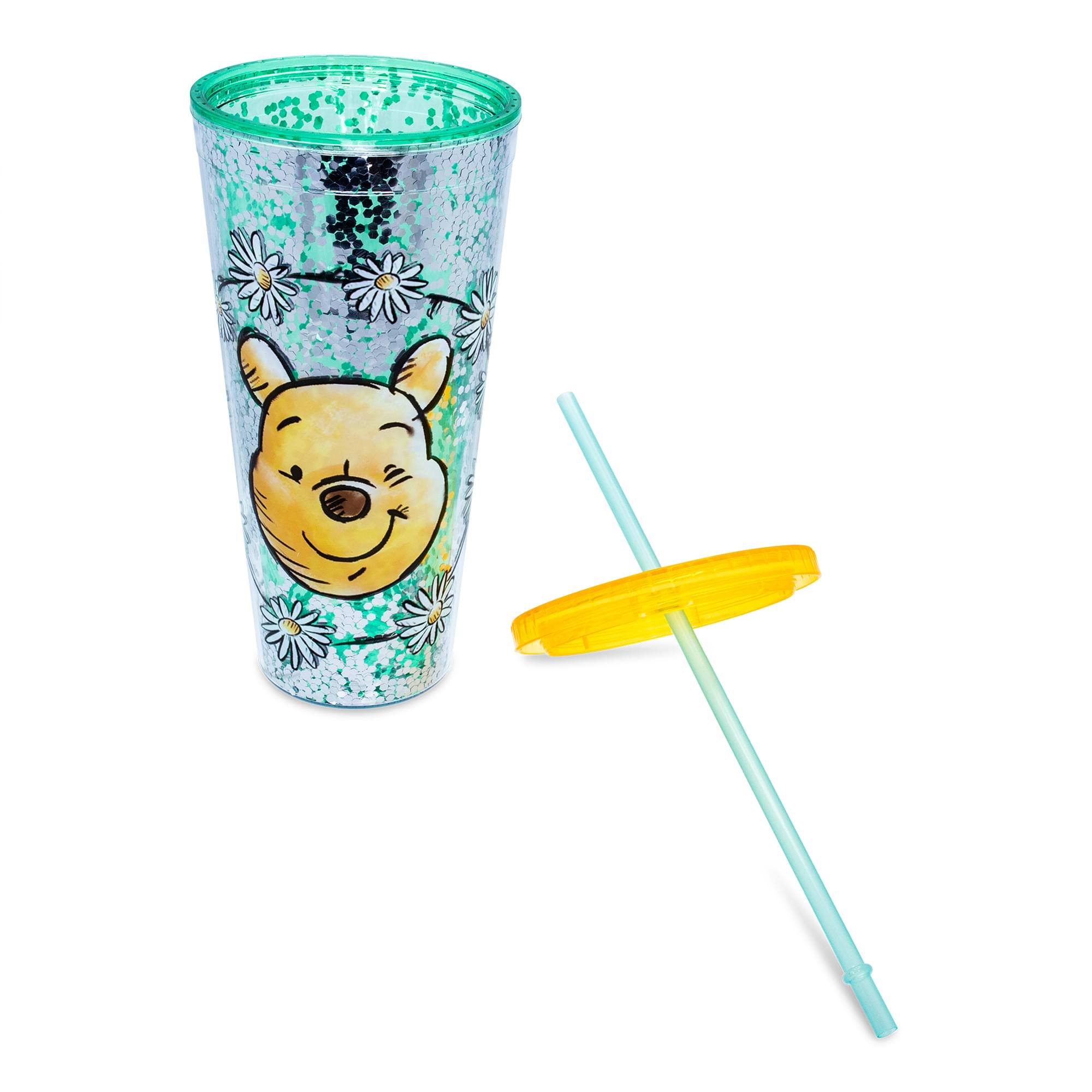 Disney Winnie the Pooh 32 - Ounce Confetti Carnival Cup with Lid and Straw