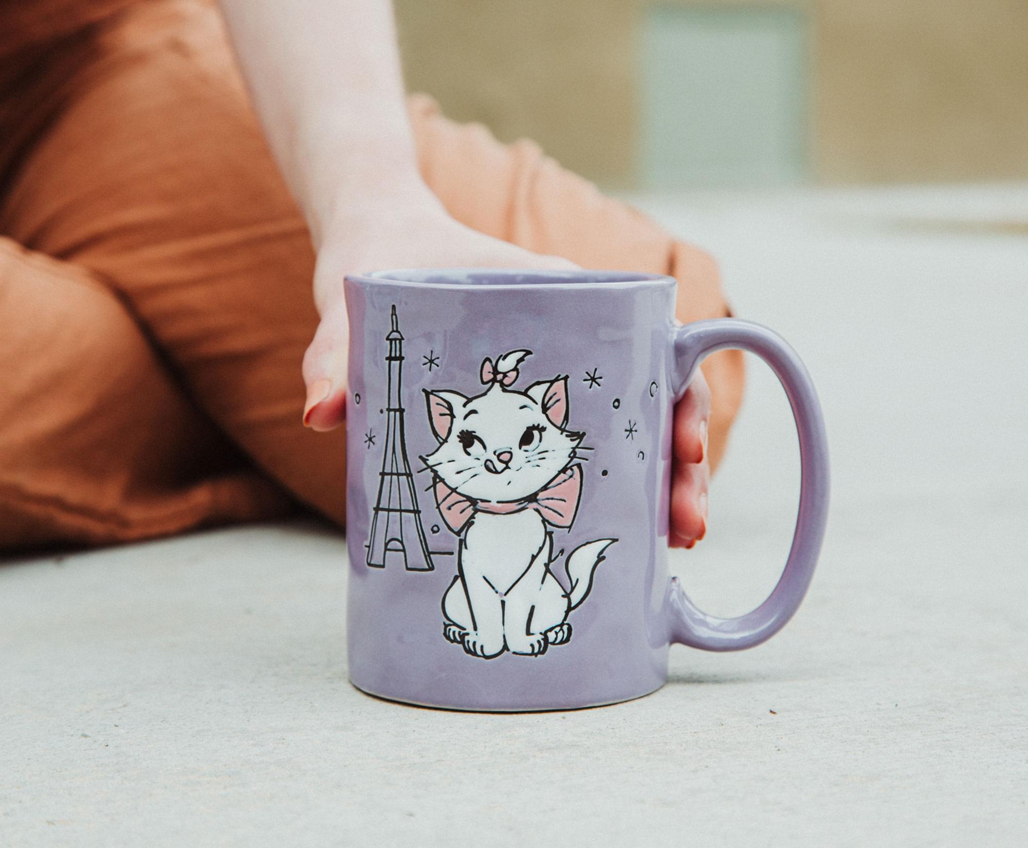 Enchanting Disney The Aristocats Marie In Paris Ceramic Mug - 15 Ounce Delight