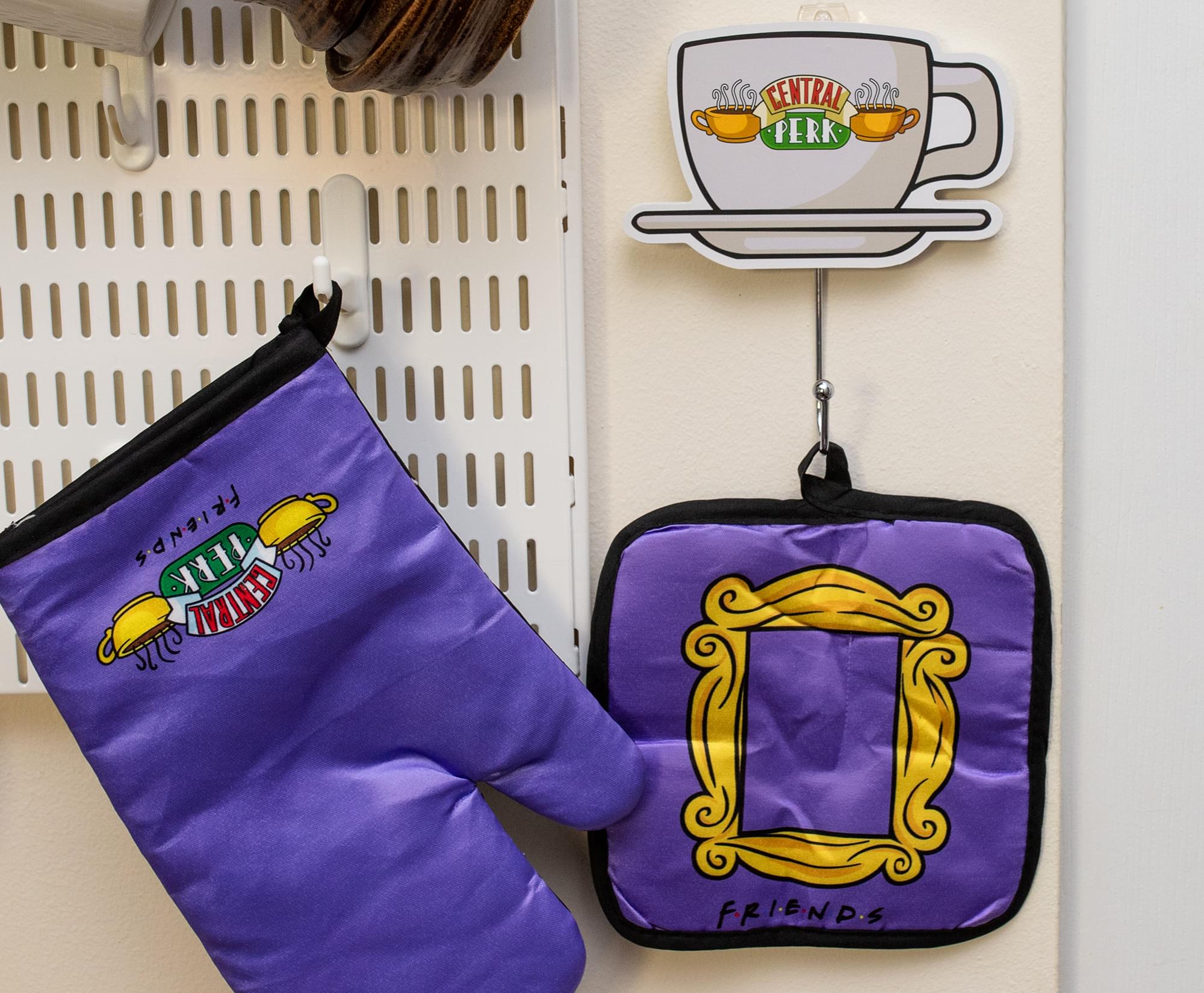 Friends-Inspired Die-Cut Coat Hanger Wall Hooks - Set of 3