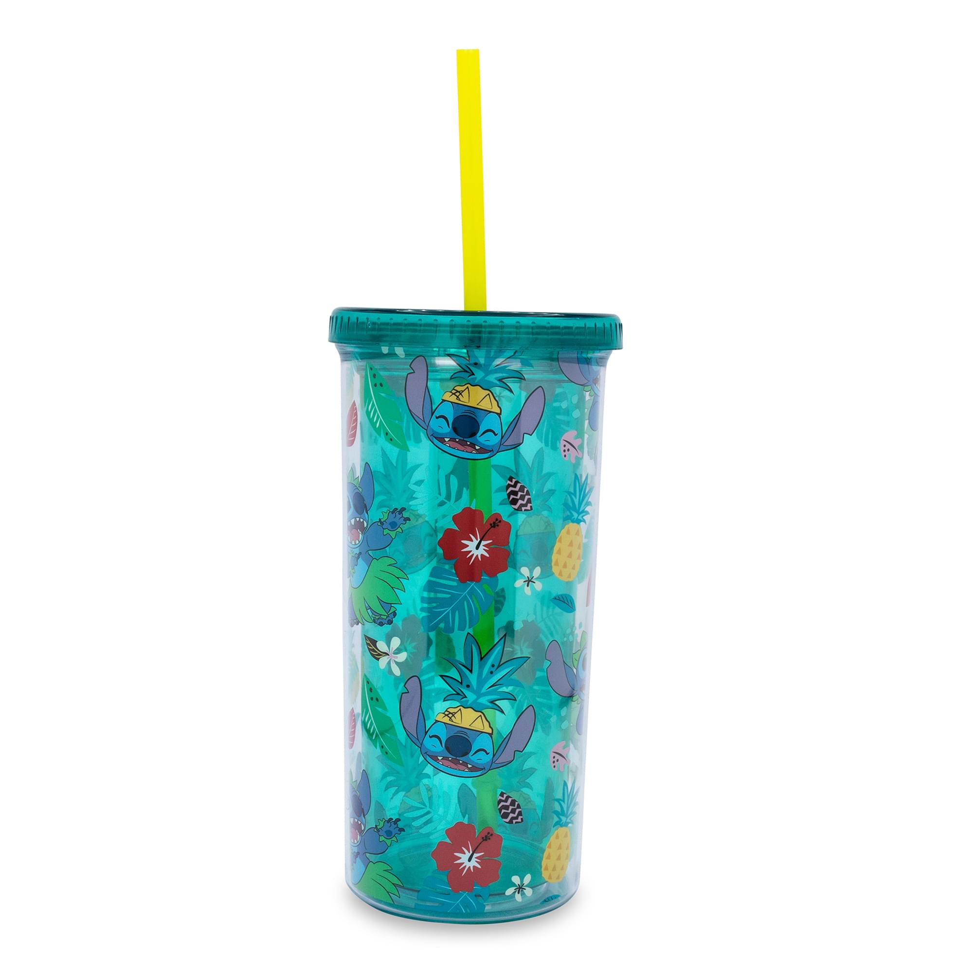 Disney Lilo & Stitch Tropical Summer Carnival Cup with Lid and Straw - Fun in the Sun!