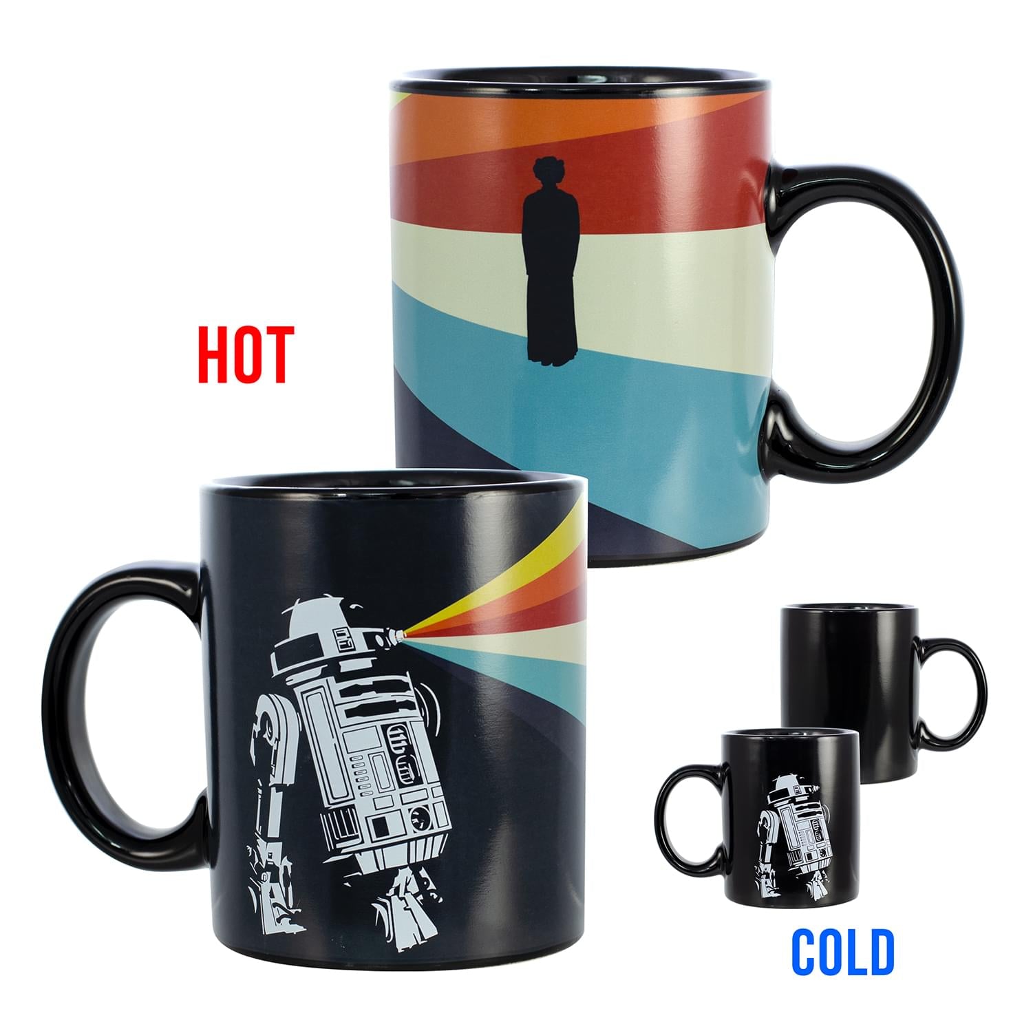 Star Wars R2-D2 Heat Reveal Leia Ceramic Coffee Mug - 11oz