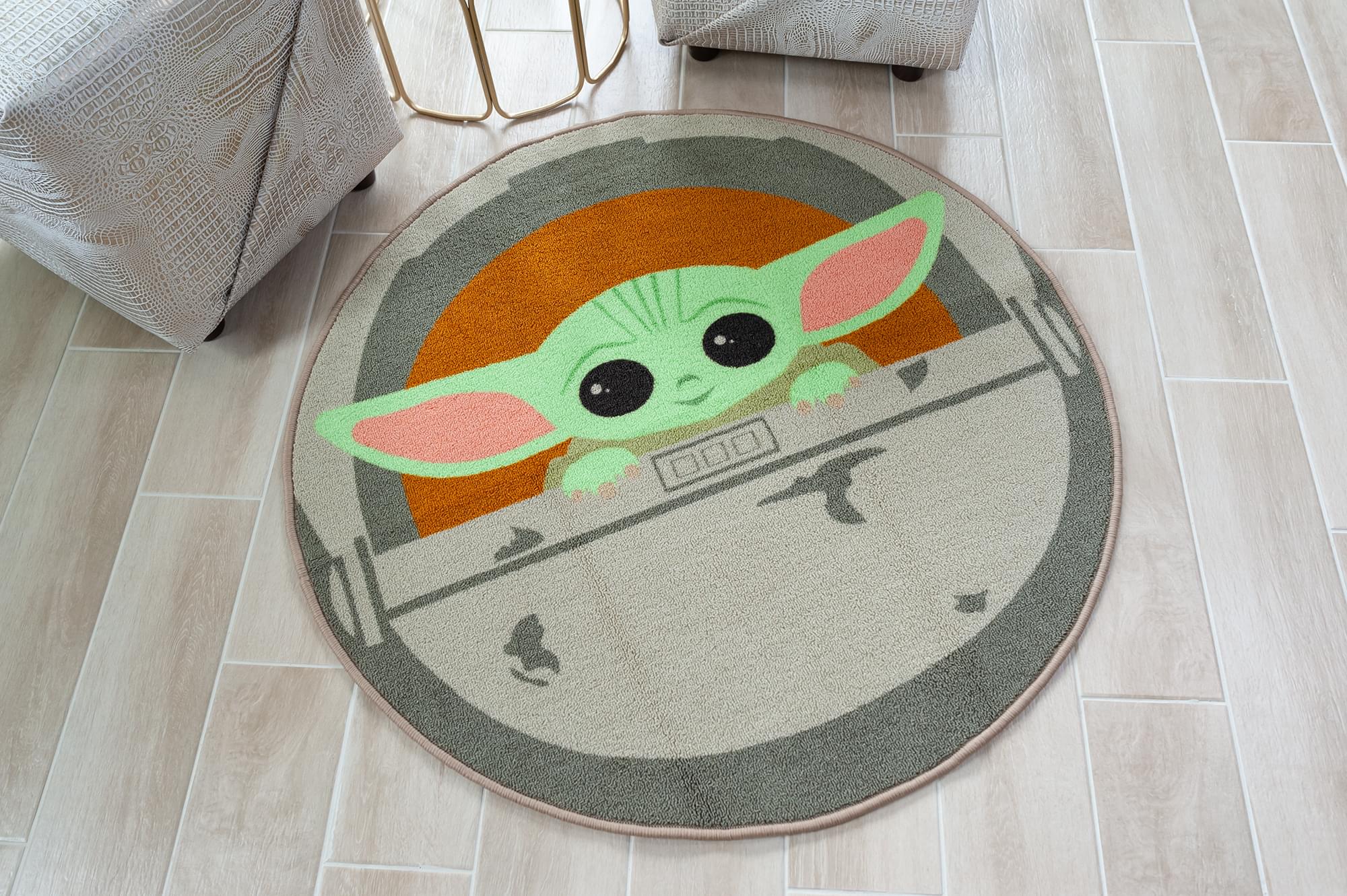 The Mandalorian The Child 39-Inch Round Area Rug - Bring Star Wars Magic Home