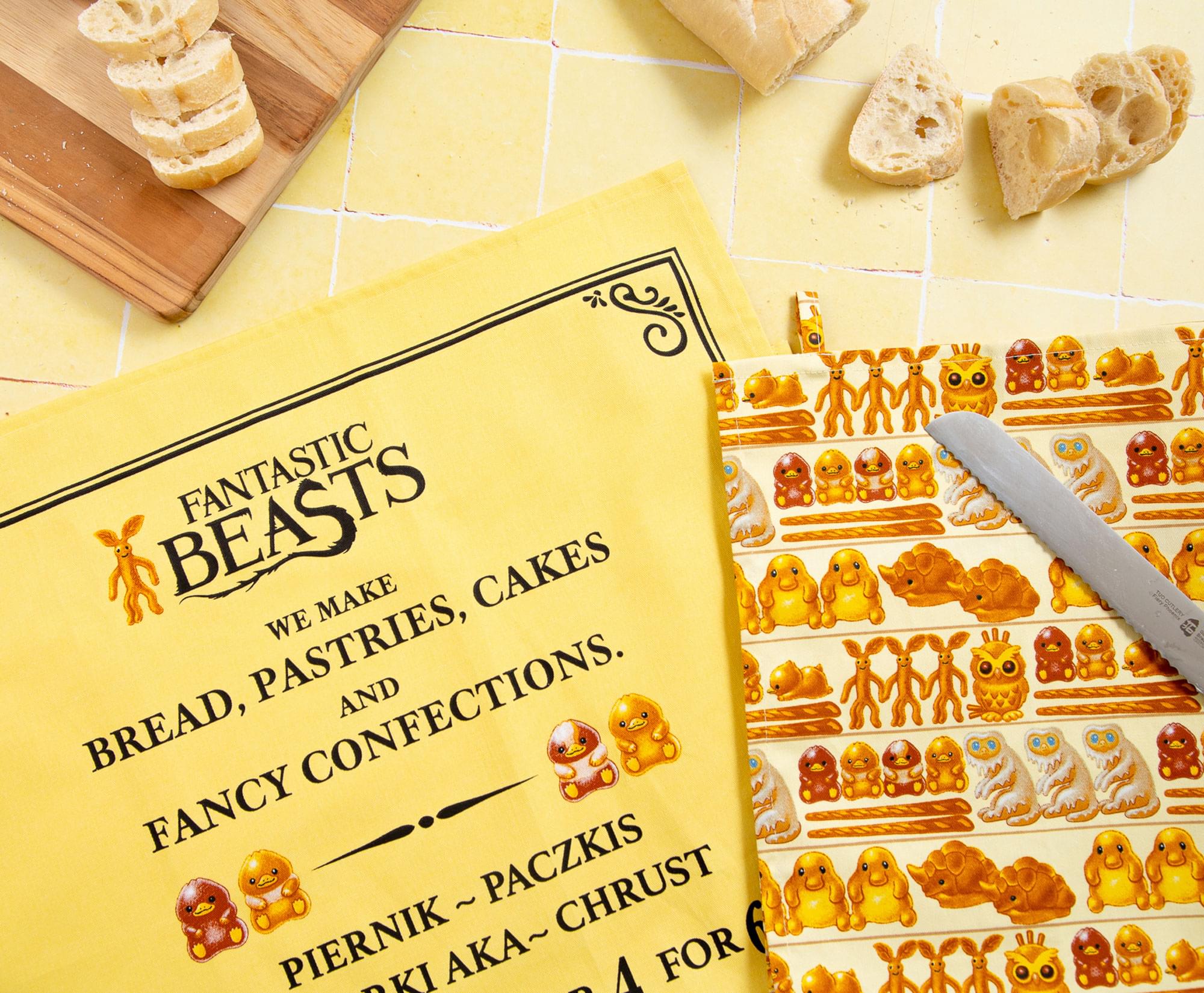 Fantastic Beasts: Kowalski's Quality Baked Goods Kitchen Tea Towels - Set of 2