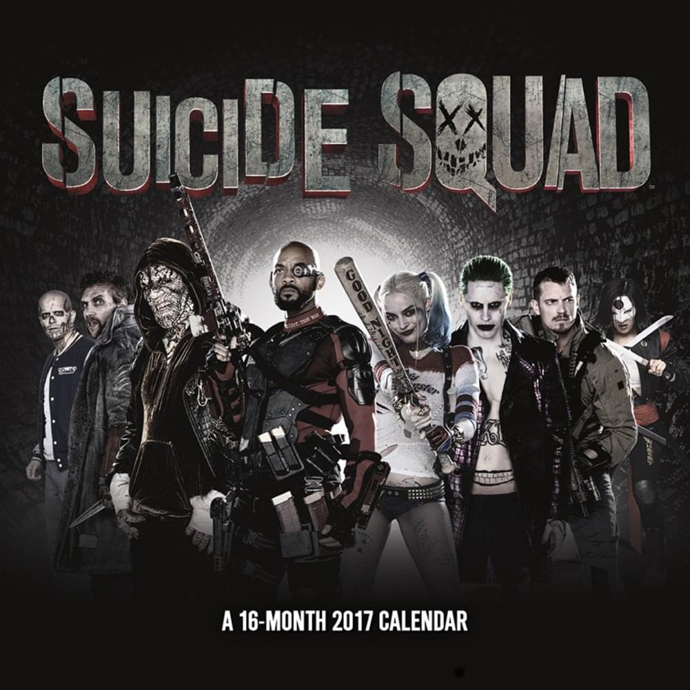 2017 Suicide Squad 12x12 Wall Calendar