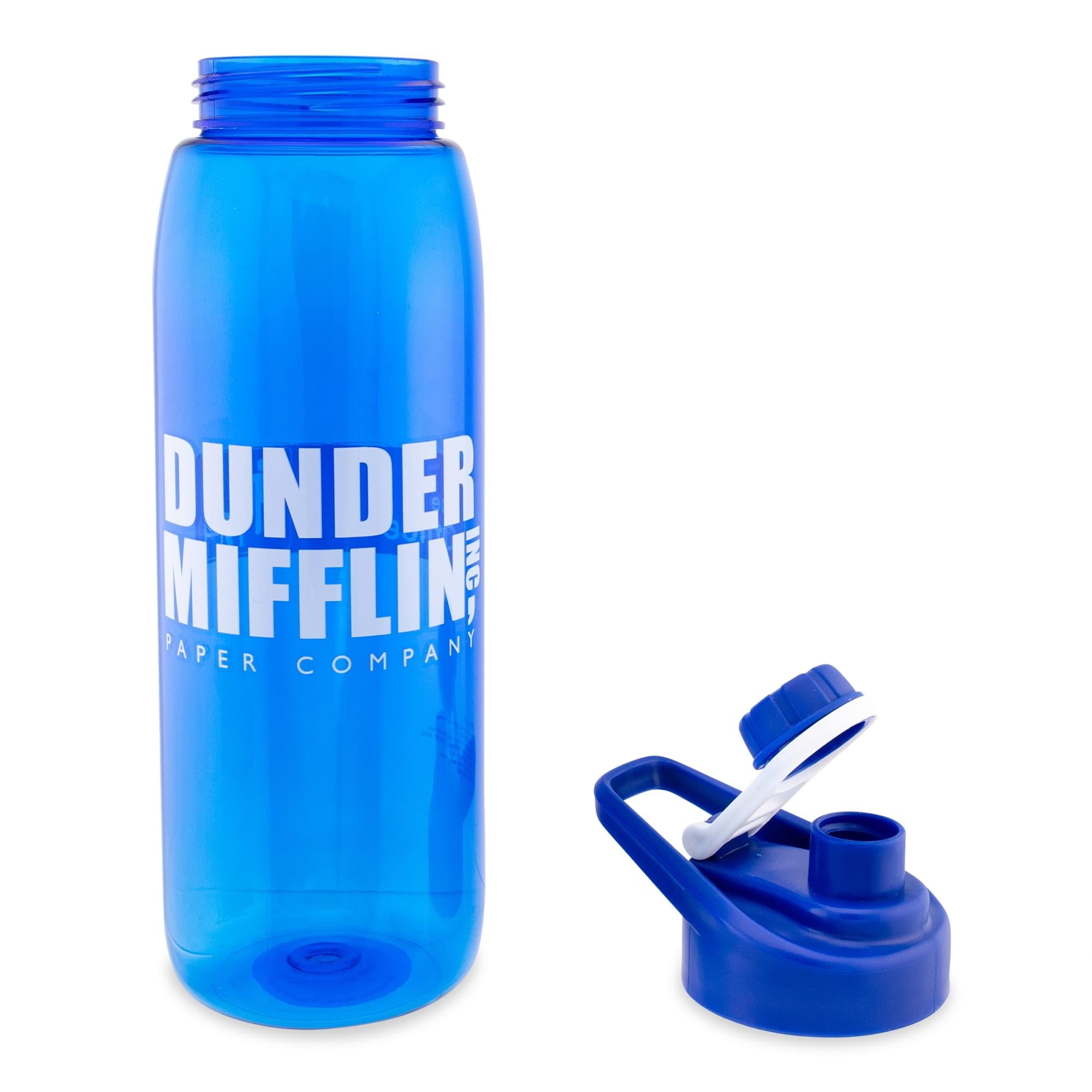The Office Dunder Mifflin 28-Ounce Handle Lid Water Bottle - Keep Hydrated in Style
