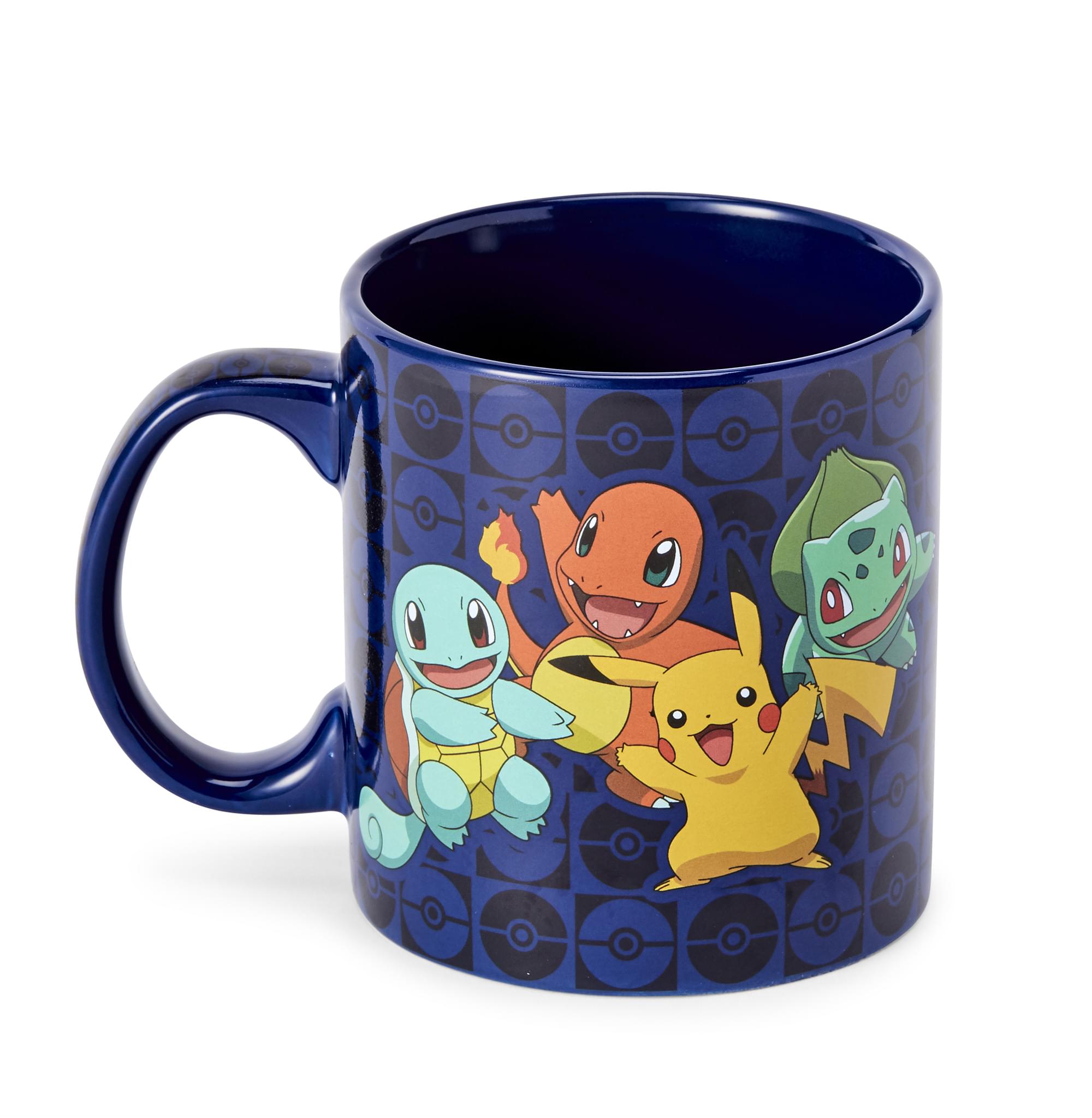 Original Generation One Pokémon Starters Coffee Mug with Pikachu