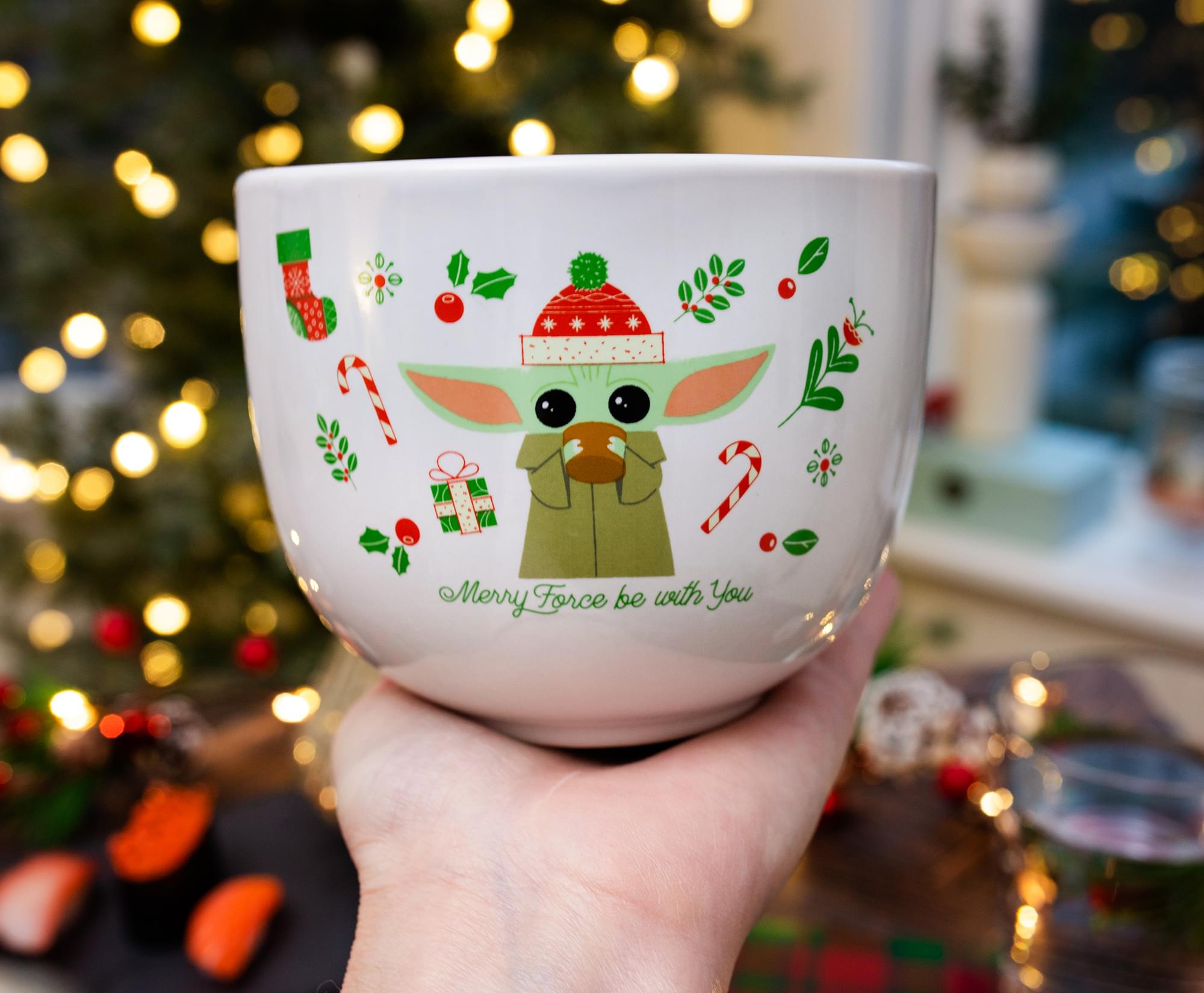 The Mandalorian Grogu Holiday Ramen Bowl & Chopstick Set
