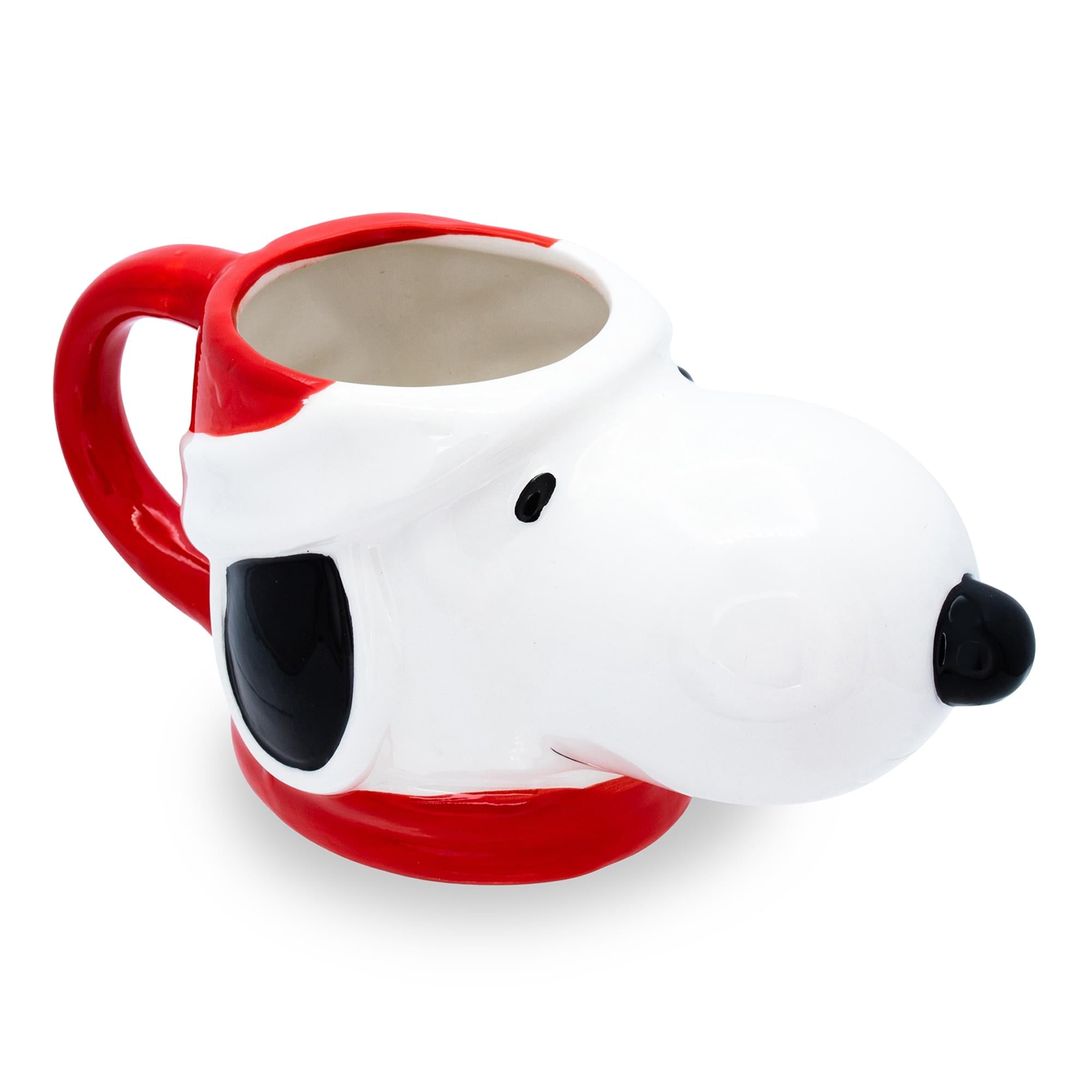 Peanuts Snoopy Christmas Ceramic Mug - 20 Ounce Festive 3D Sculpted
