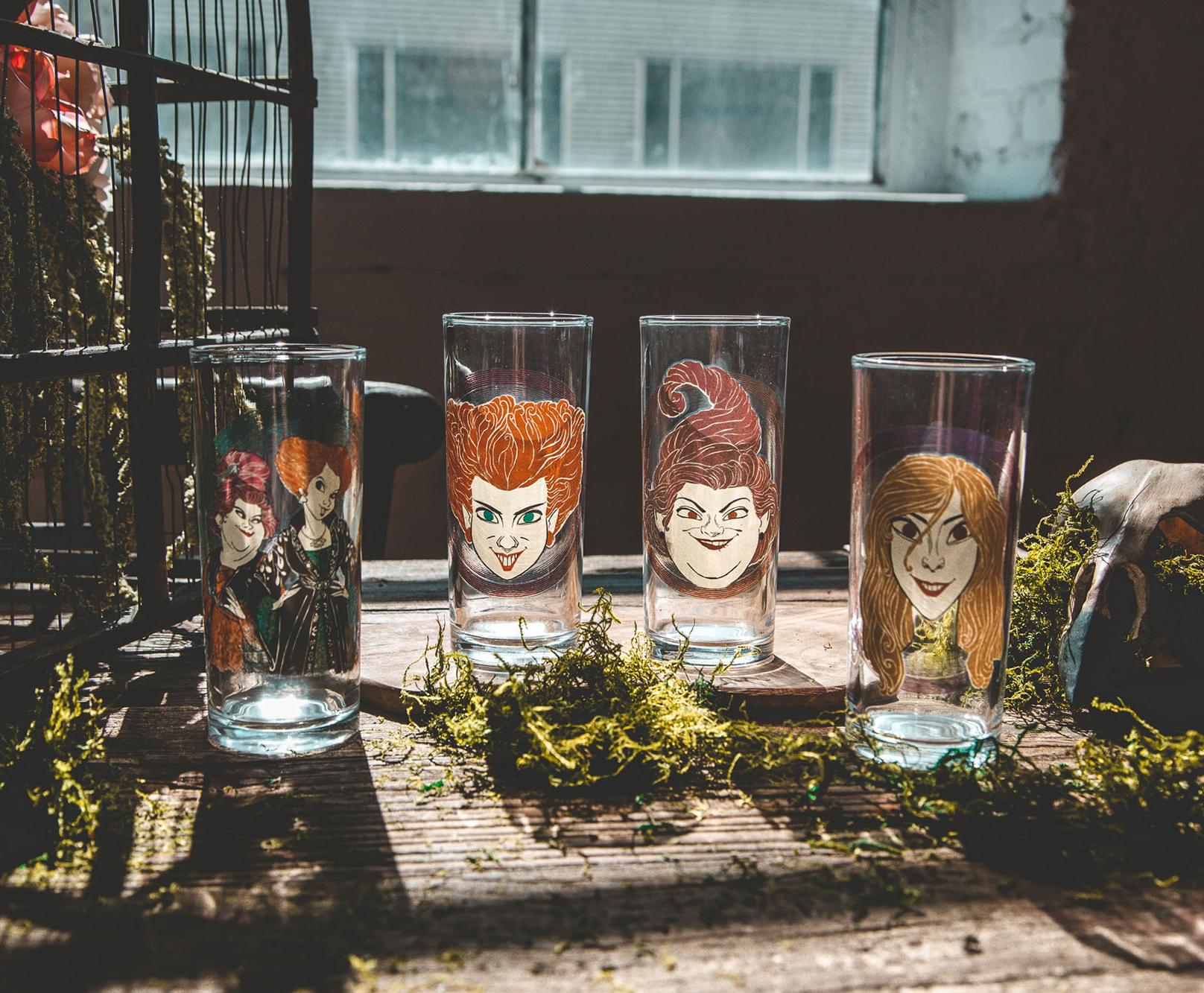 Enchanting Disney Hocus Pocus Sanderson Sisters 10 - Ounce Tumbler Set of 4