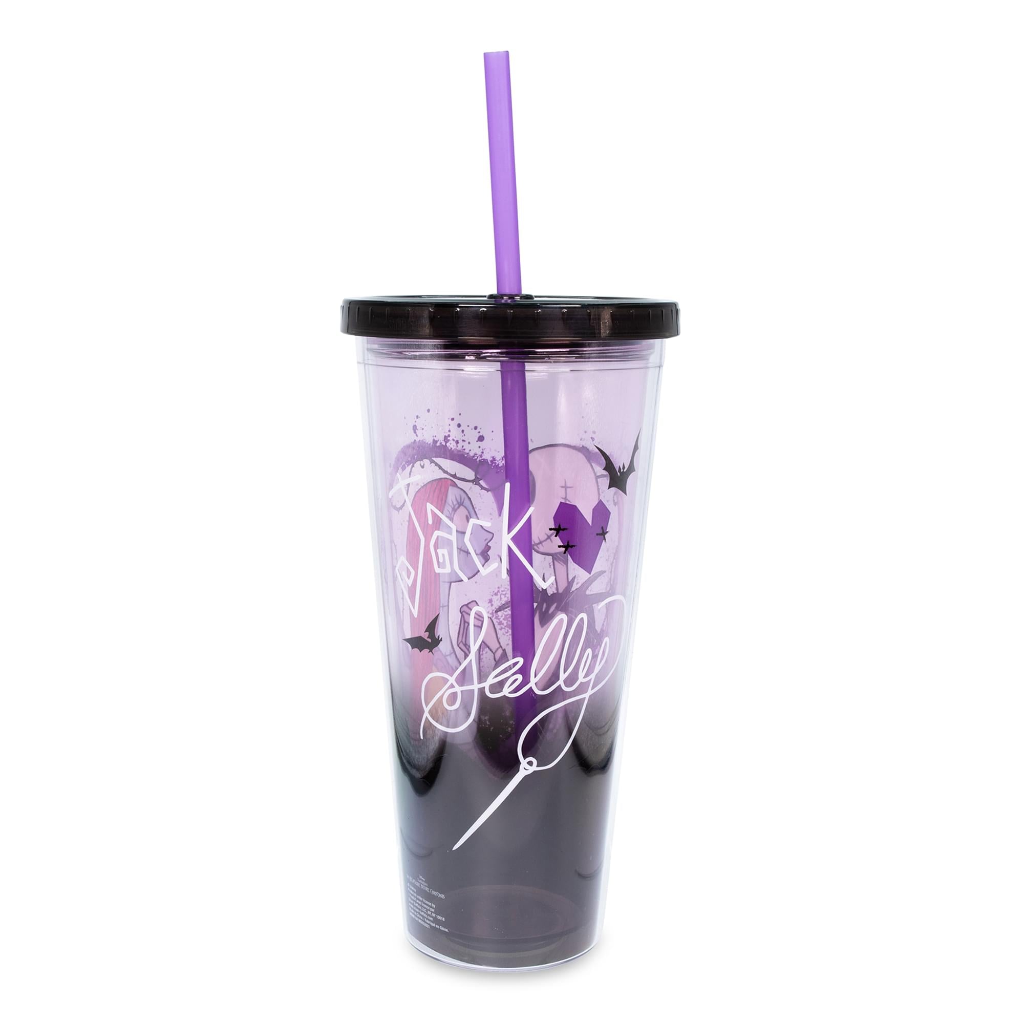 Disney's Nightmare Before Christmas Enchanting Acrylic Carnival Cup with Lid and Straw
