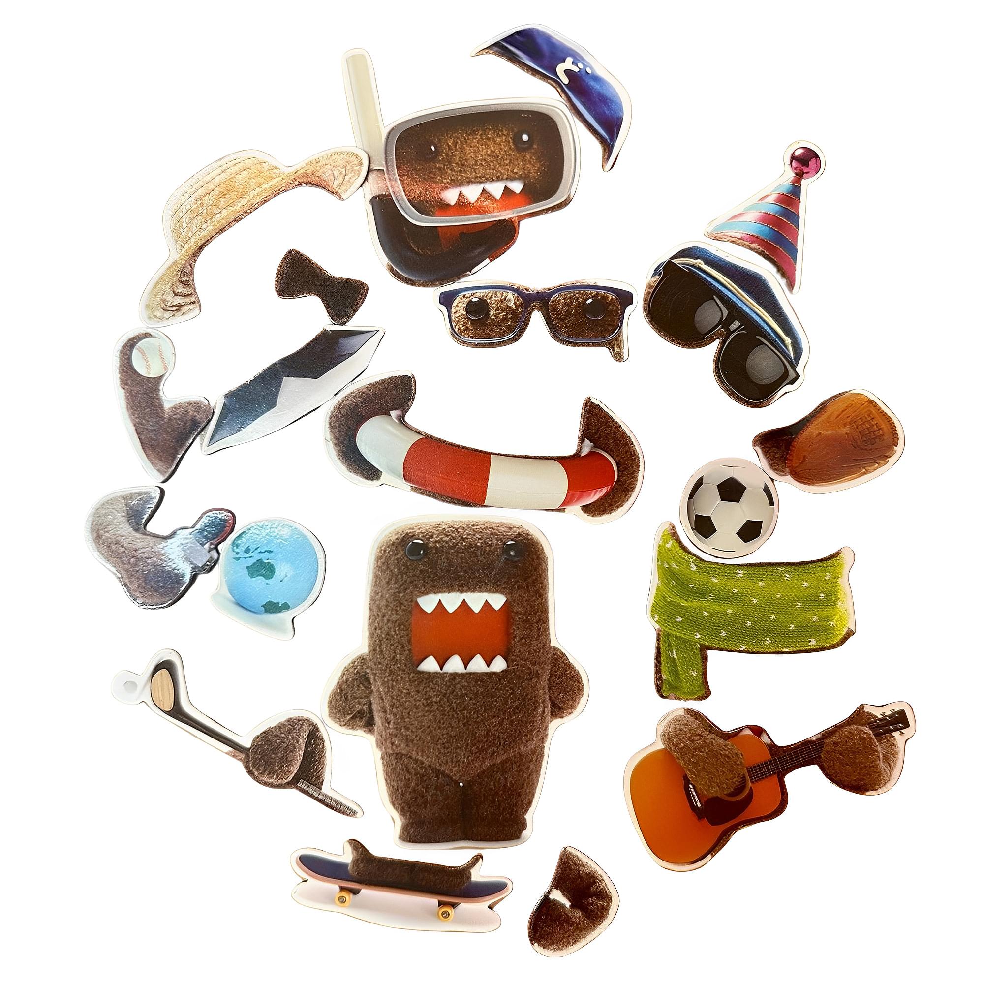 Enchanting Domo Dress - Up Magnet Set