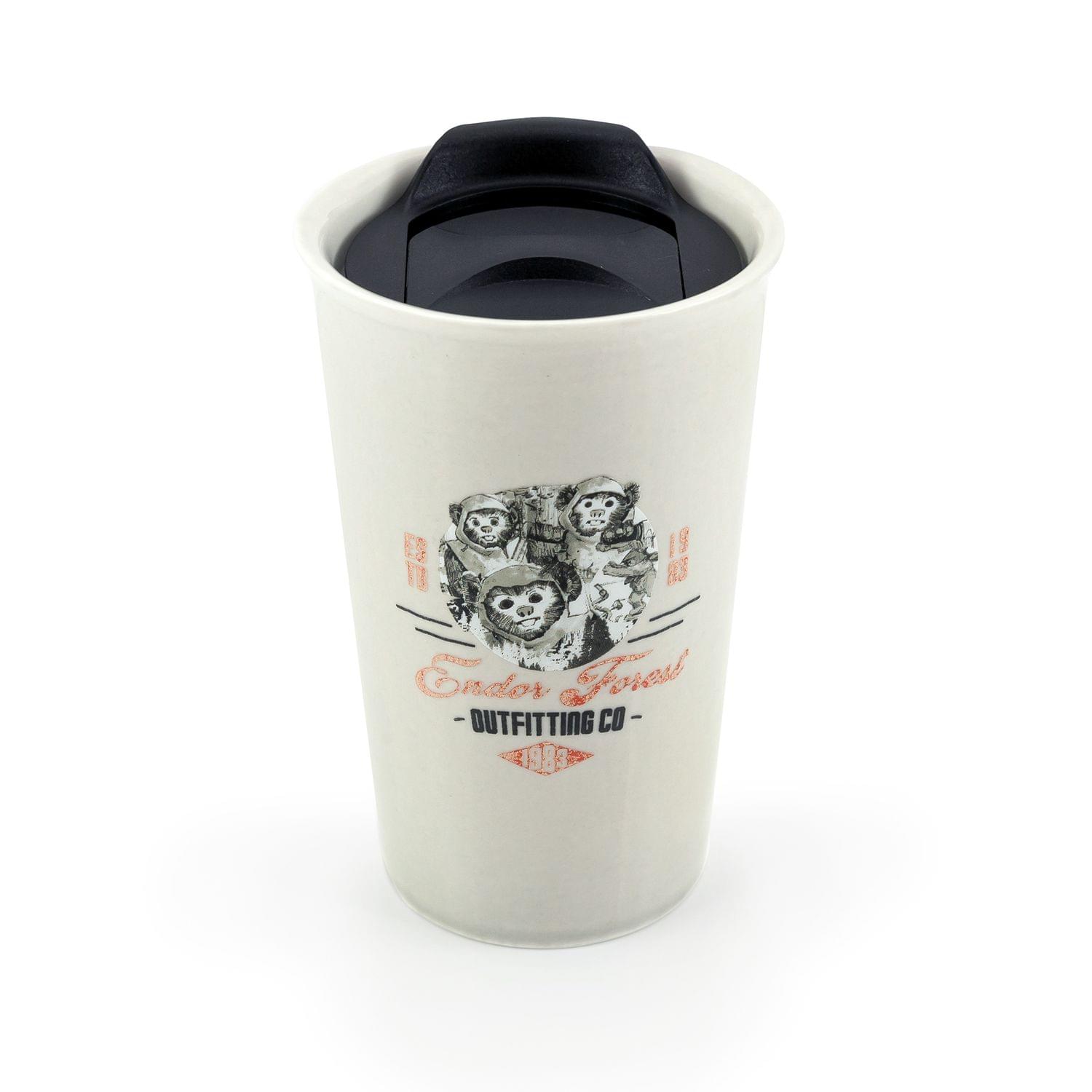 Star Wars Ewok Ceramic Mug with Lid - 12 Ounces of Galactic Goodness