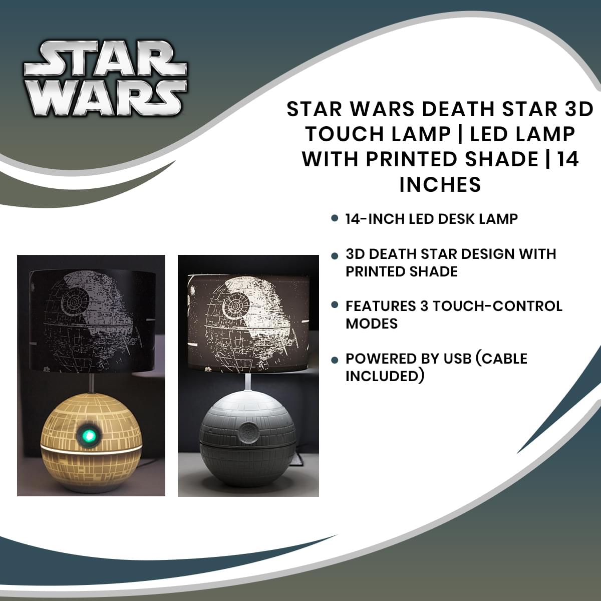 Epic Star Wars Death Star 3D Touch Lamp - A Galactic Illumination Delight!