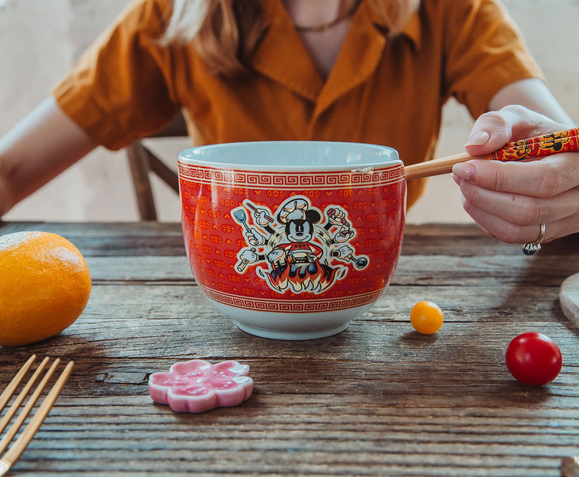 Disney's Enchanting Mickey Mouse 20 - Ounce Ramen Bowl & Chopstick Set