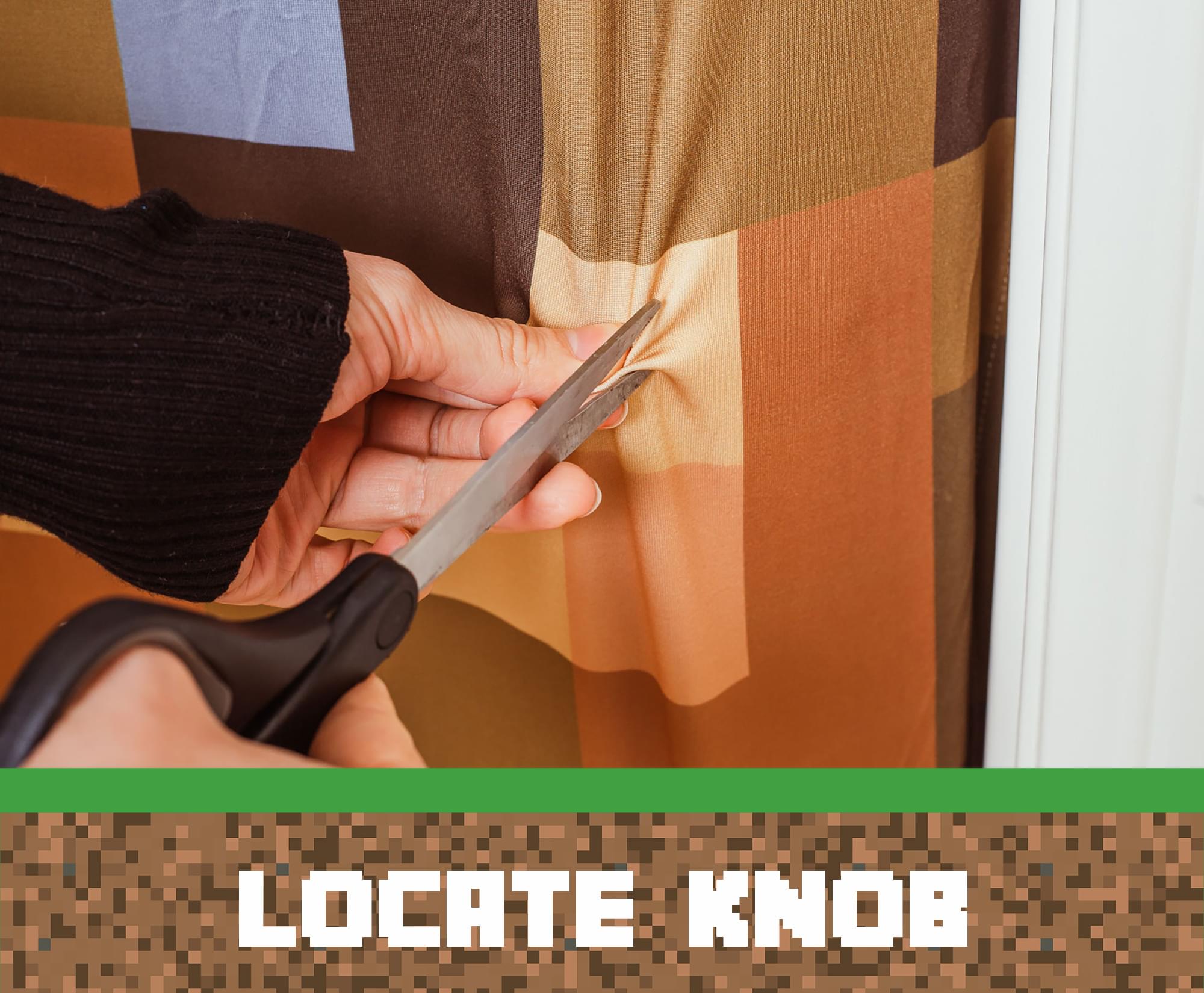 Transform Your Space with Minecraft Oakdoor Fabric Door Cling - 34 x 82 Inches