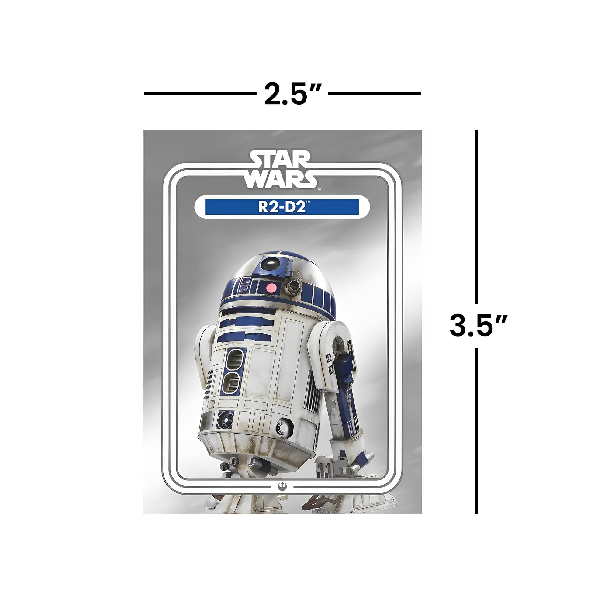 Star Wars R2-D2 2.5 x 3.5 Inch Flat Magnet - Show Your Love for the Galaxy!