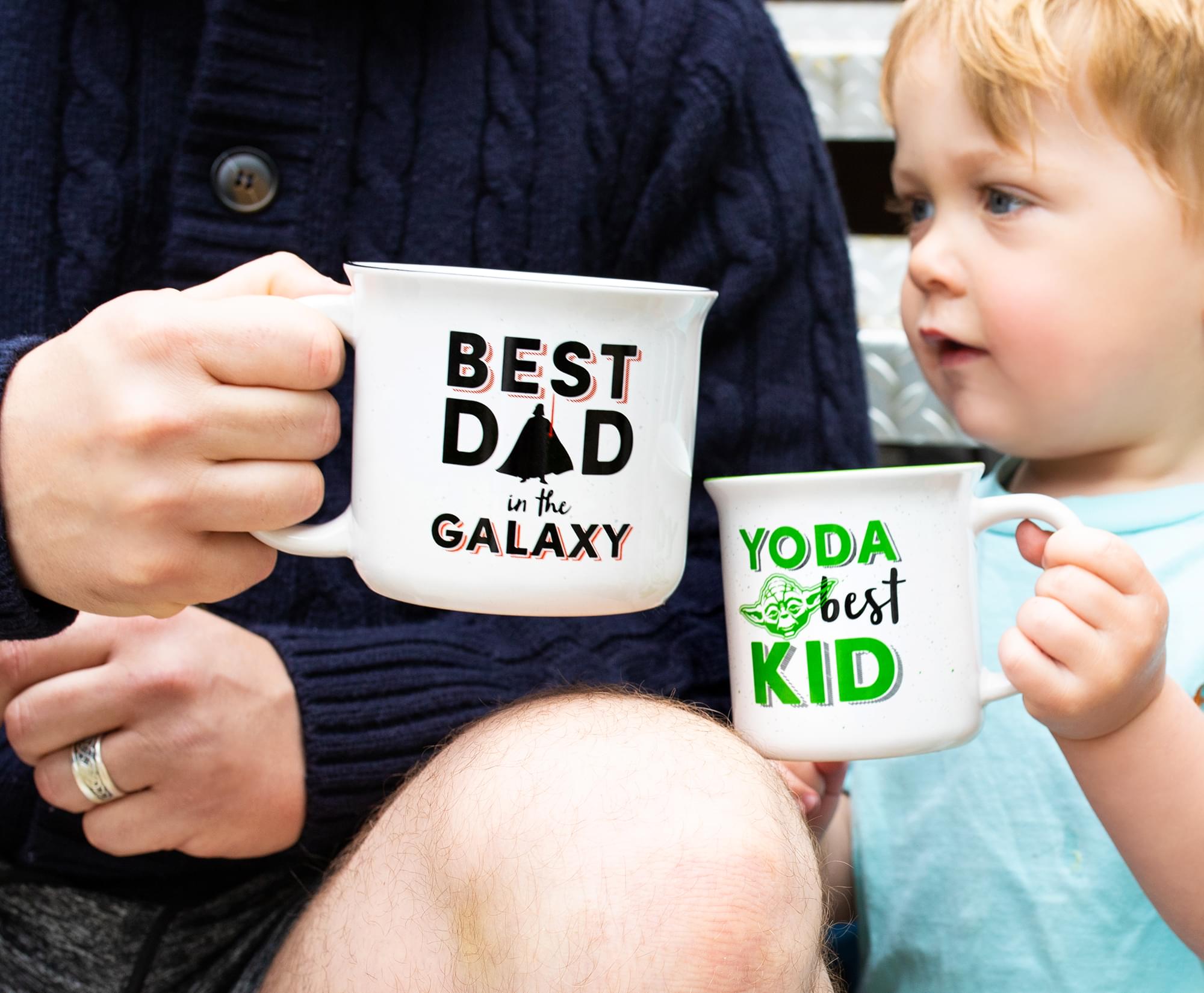 Star Wars Dad & Kid Ceramic Camper Mug Set - Darth Vader & Yoda