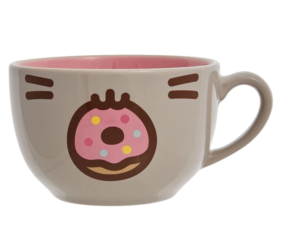 Adorable Pusheen Donut 18oz Stoneware Latte Mug