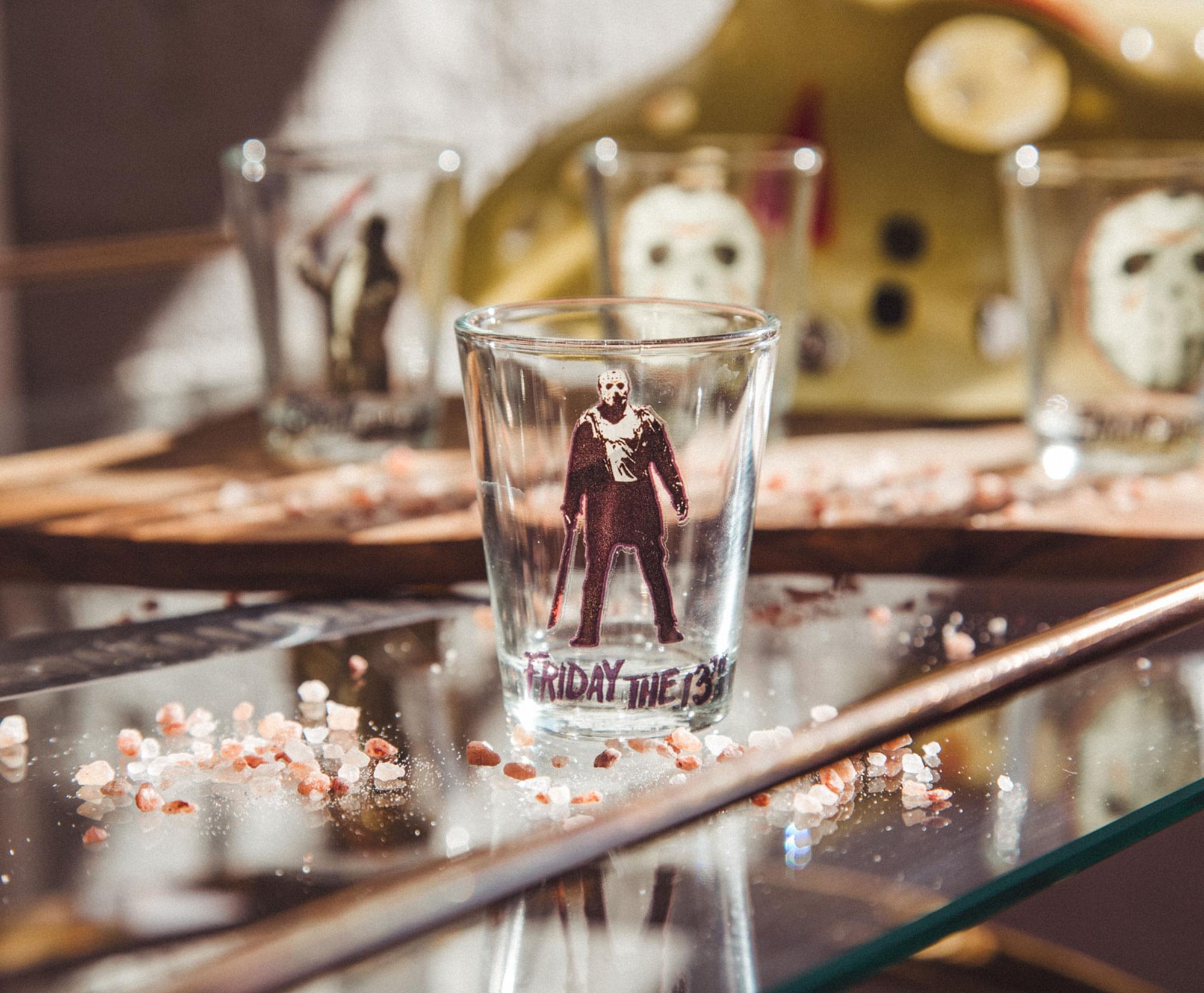 Friday The 13th Jason Voorhees 2 - Ounce Mini Shot Glasses Set of 4 - A Horror Lover's Delight