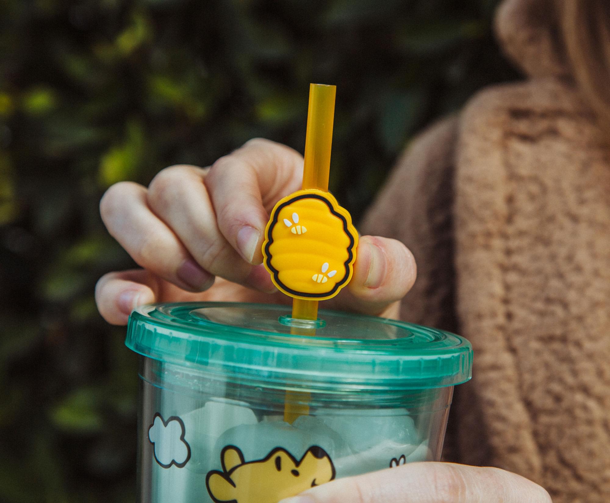 Disney Winnie the Pooh Hunny Pot Carnival Cup with Lid and Straw - 24 Ounce