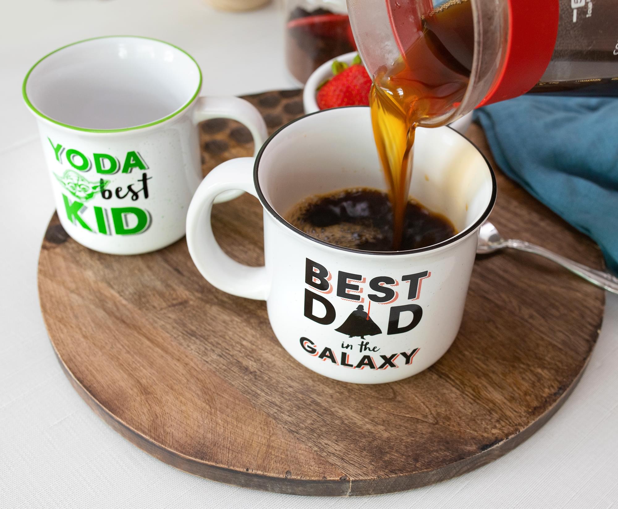 Star Wars Dad & Kid Ceramic Camper Mug Set - Darth Vader & Yoda