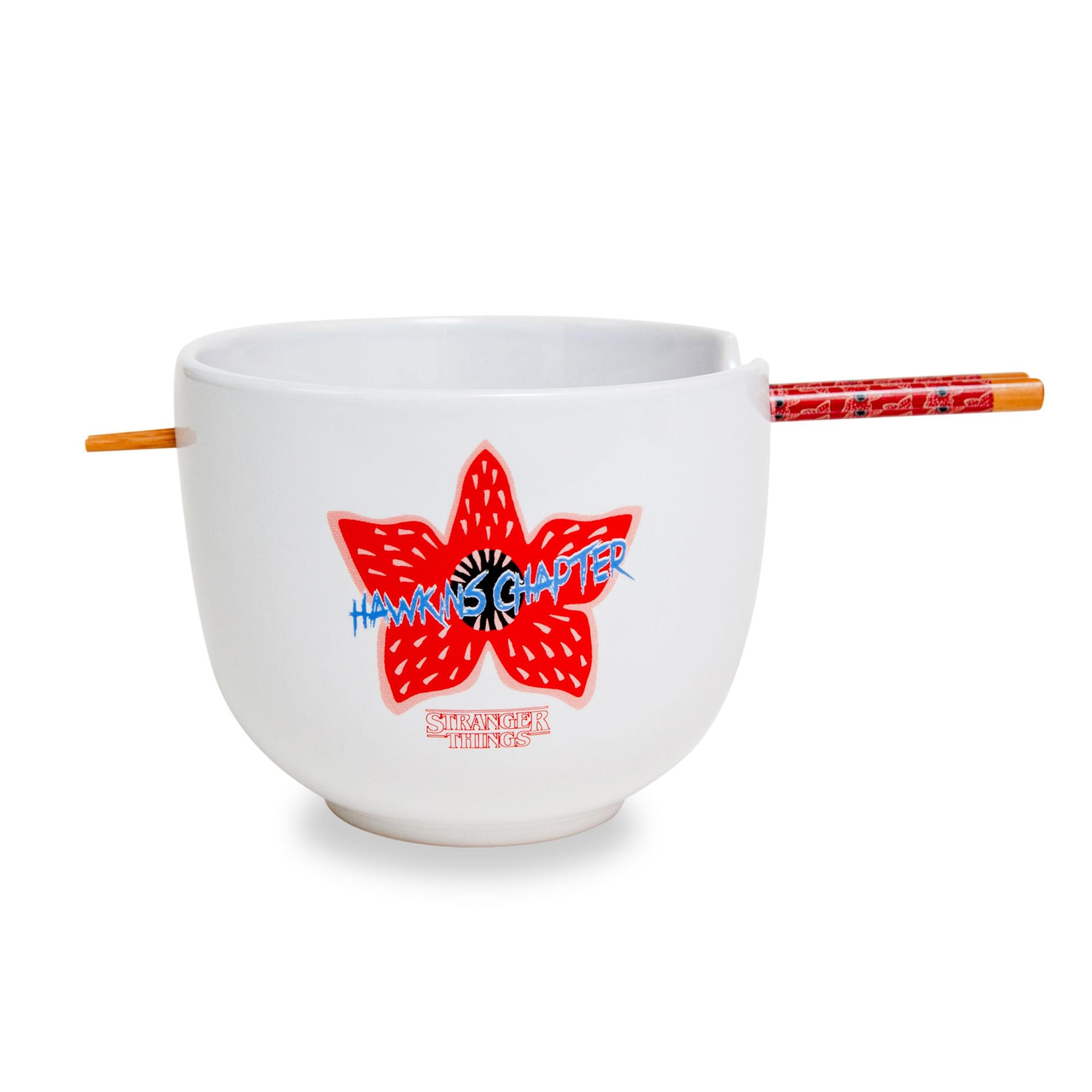 Stranger Things Demogorgon-Inspired 20-Ounce Ramen Bowl & Chopstick Set